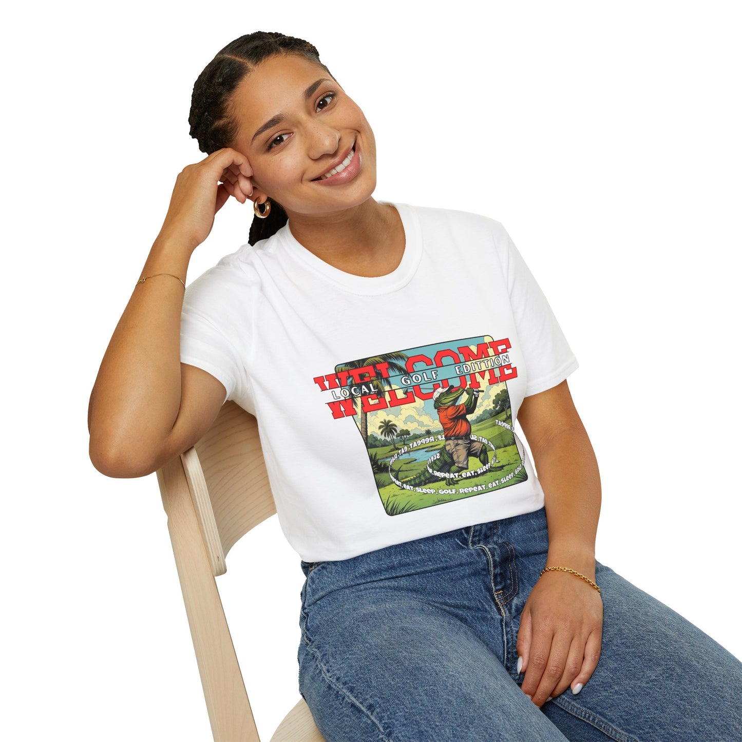 Welcome Local Golf Edition Unisex Softstyle T-Shirt,golf,sport,gator,florida
