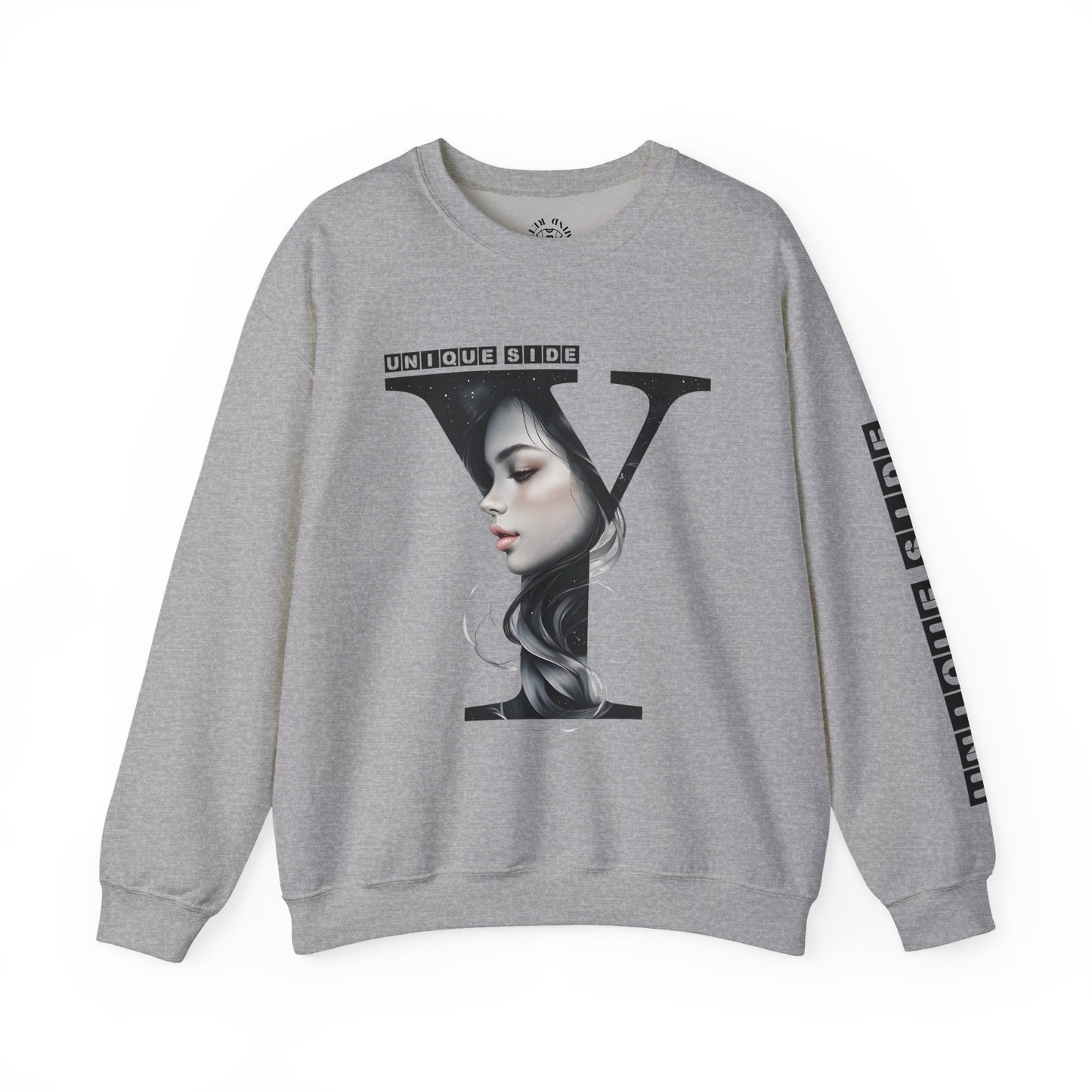 Letter Y, Stylish Artistic Sweatshirt, Trendy Crewneck, Graphic Sweater, Cozy Unisex Top, Unique Gift for Art Lovers, Everyday Comfort