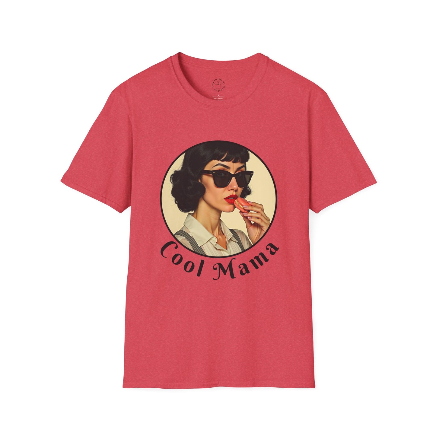 Cool Mama Unisex Softstyle T-Shirt - Retro Vintage Vibe,mom