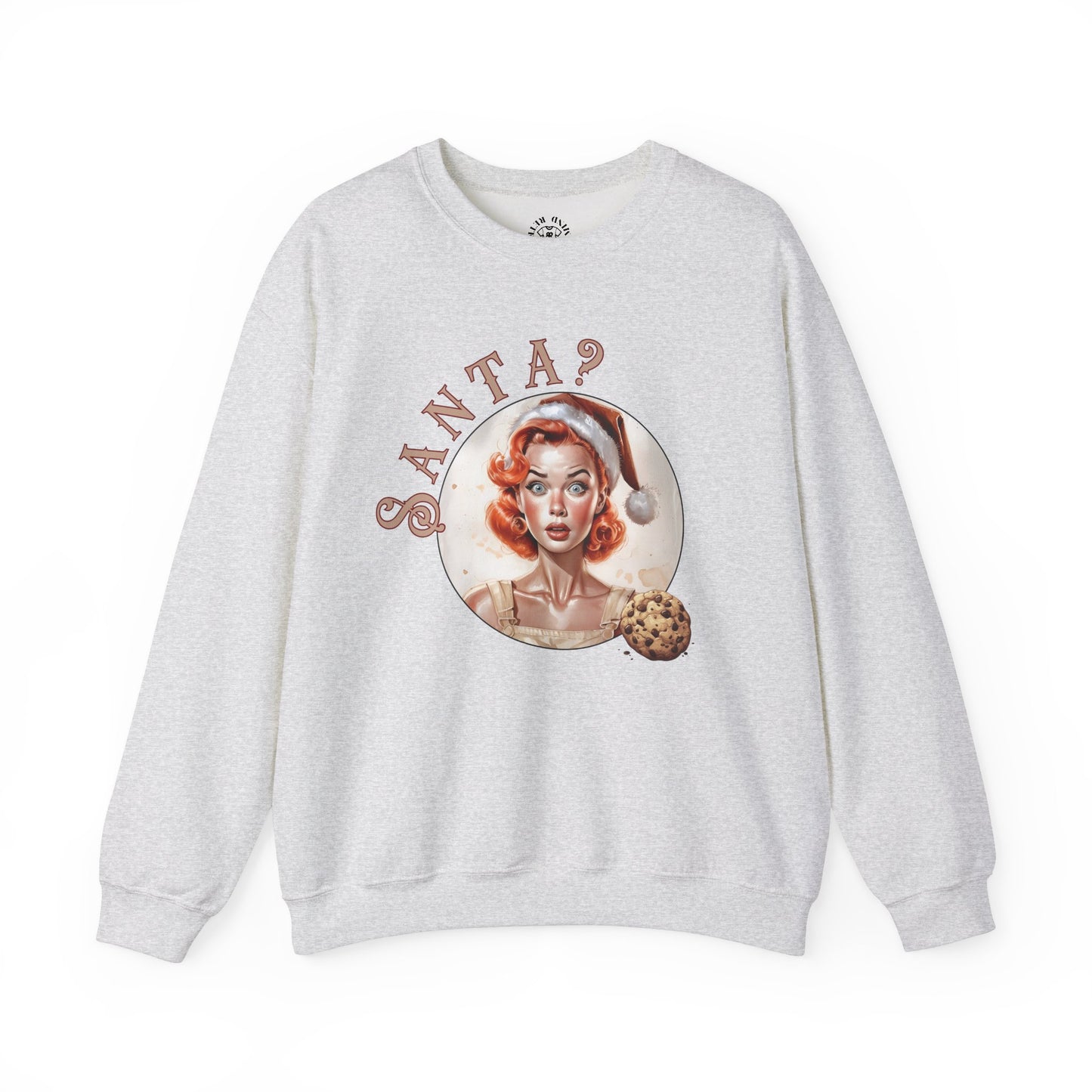 Funny Cookie Lover Sweatshirt - Retro Design - Santa? Christmas