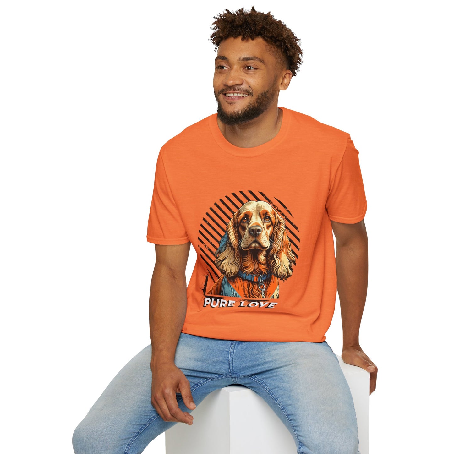Pure Love Unisex Softstyle T-Shirt - Dog Lover Gift