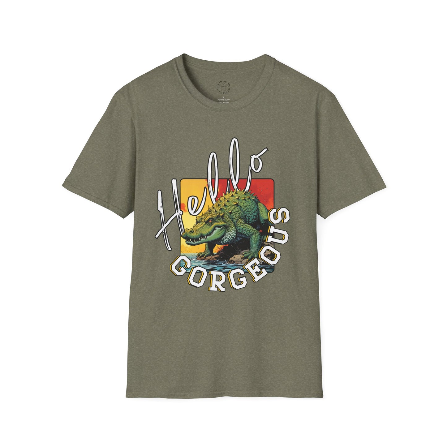 Hello Gorgeous Unisex Softstyle T-Shirt – Fun and Casual Graphic Tee,florida,gator,