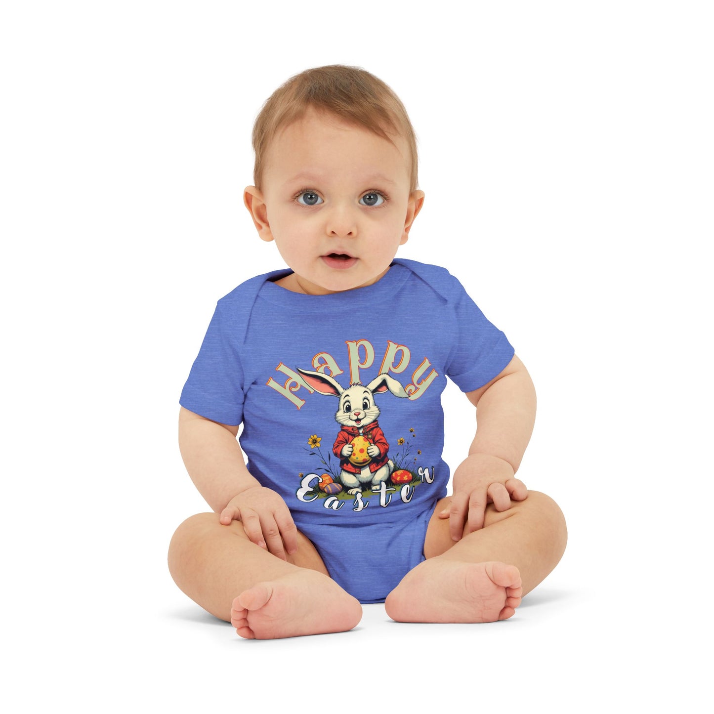 Happy Easter Infant Jersey One Piece,baby