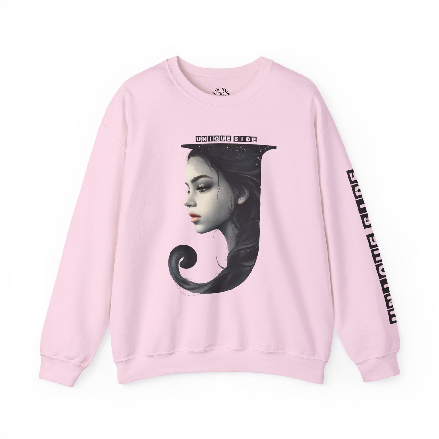 Letter J, Stylish Artistic Sweatshirt, Trendy Crewneck, Graphic Sweater, Cozy Unisex Top, Unique Gift for Art Lovers, Everyday Comfort