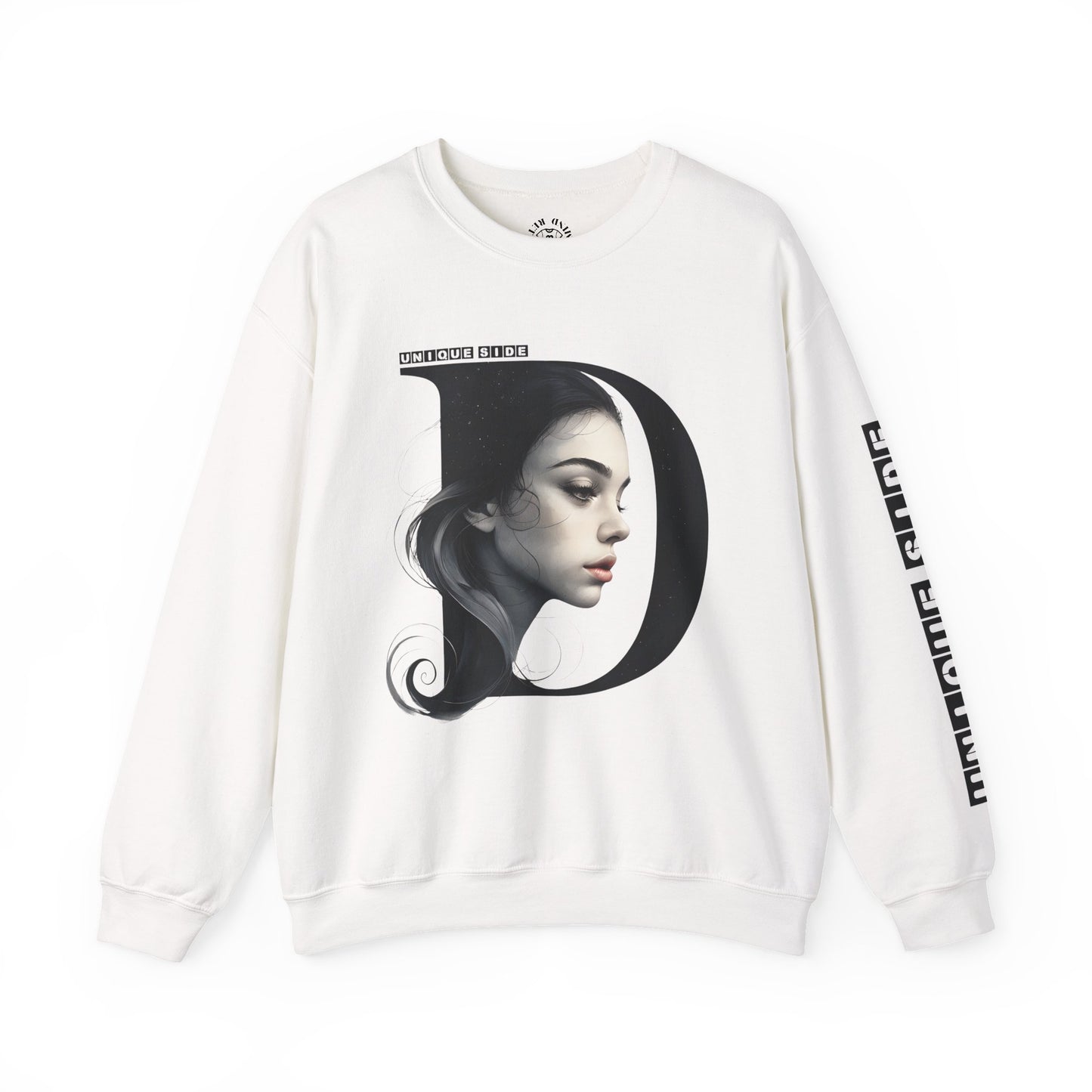 Letter D,Stylish Artistic Sweatshirt, Trendy Crewneck, Graphic Sweater, Cozy Unisex Top, Unique Gift for Art Lovers, Everyday Comfort