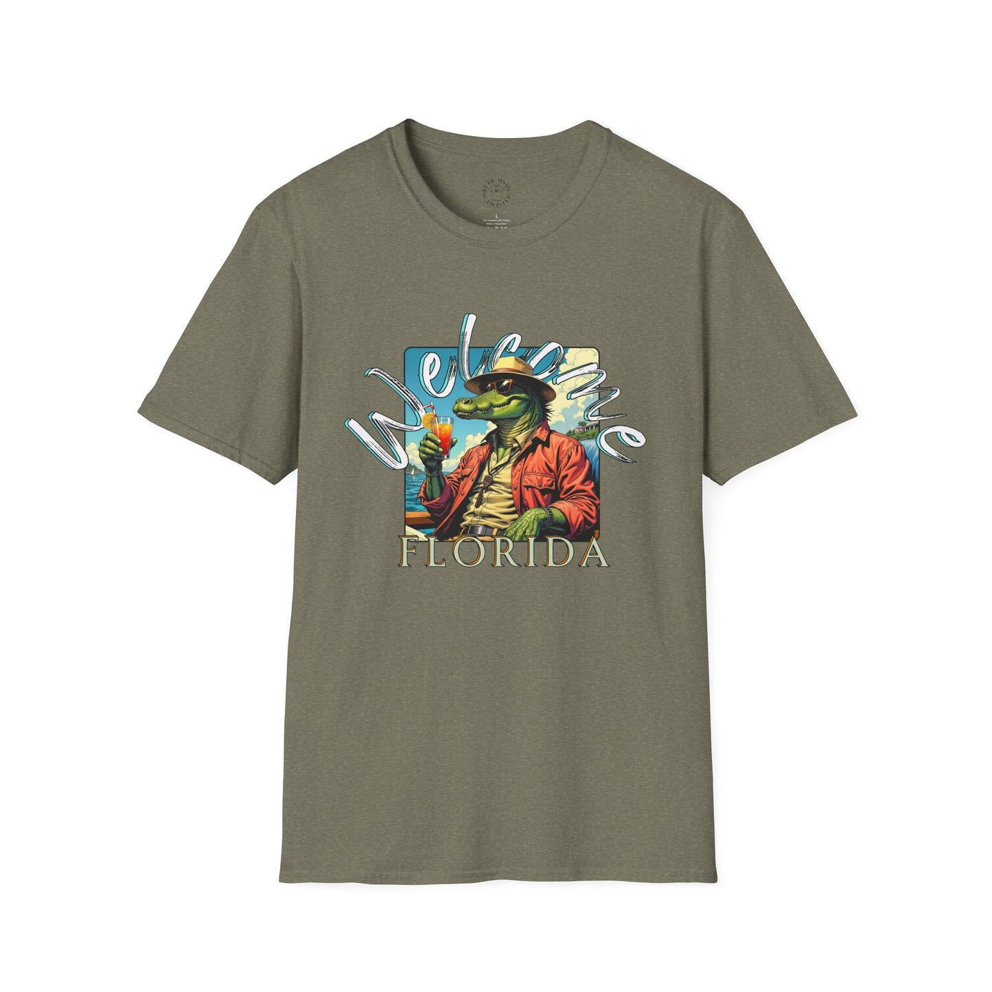 Welcome to Florida Graphic Unisex Softstyle T-Shirt, florida,gator