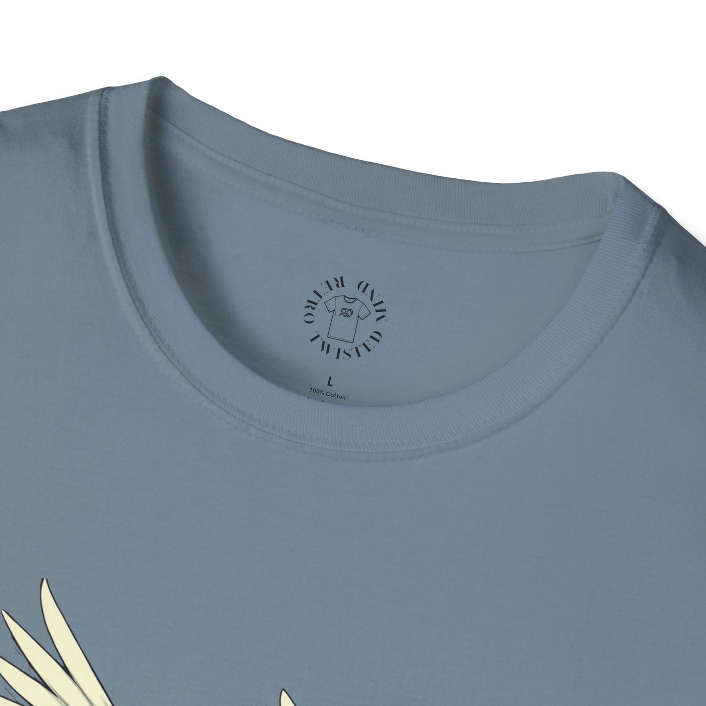 Hopeful Wings Unisex Softstyle T-Shirt - Inspirational Graphic Tee,dove,twisted