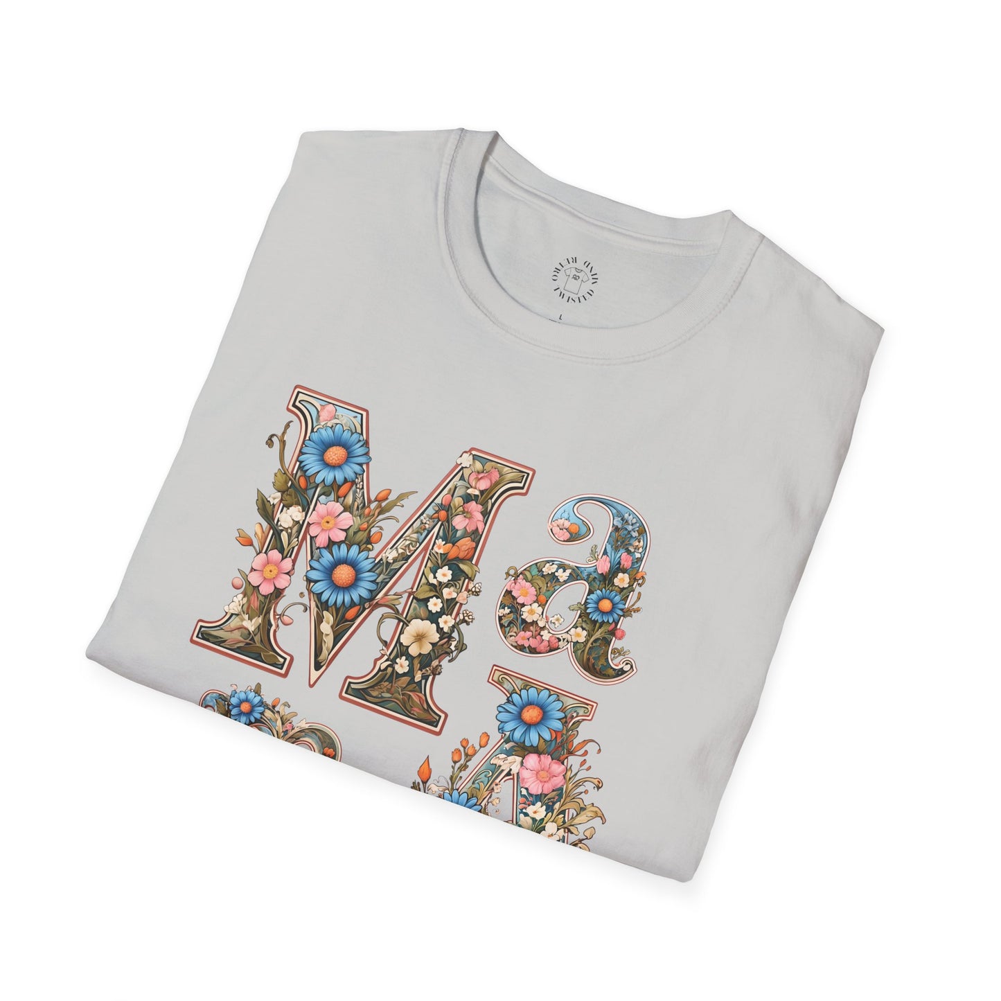 Floral Mama Unisex T-Shirt, Softstyle Tee, Casual Wear, Gift for Mother day,mama