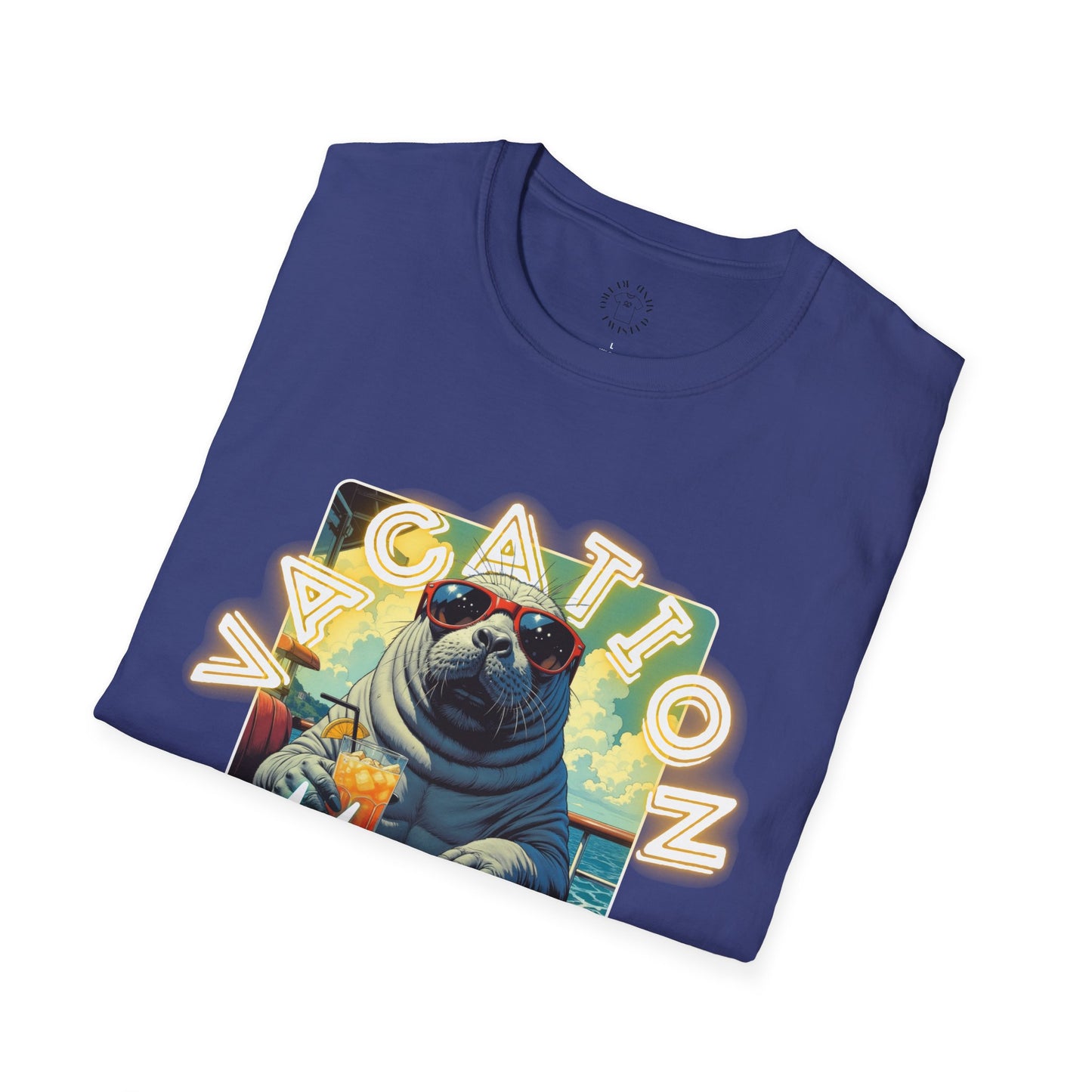 Vacation Mode Unisex T-Shirt - Fun Summer Beach Graphic Tee,manatee