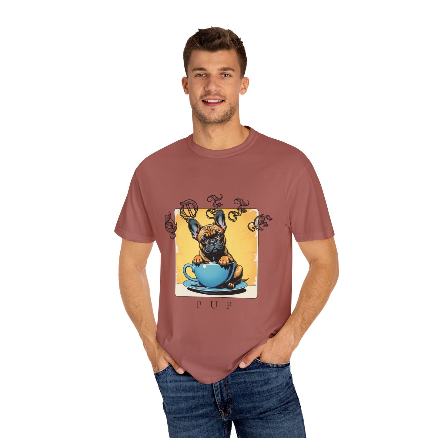 Playful Pup Unisex Garment-Dyed T-Shirt