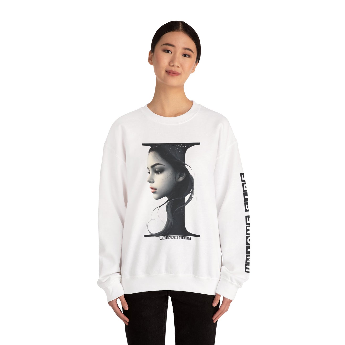 Letter I, Stylish Artistic Sweatshirt, Trendy Crewneck, Graphic Sweater, Cozy Unisex Top, Unique Gift for Art Lovers, Everyday Comfort