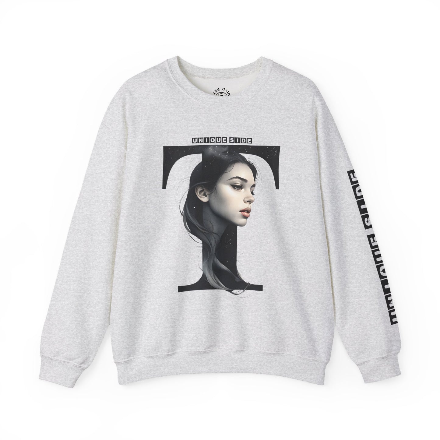 Letter T, Stylish Artistic Sweatshirt, Trendy Crewneck, Graphic Sweater, Cozy Unisex Top, Unique Gift for Art Lovers, Everyday Comfort