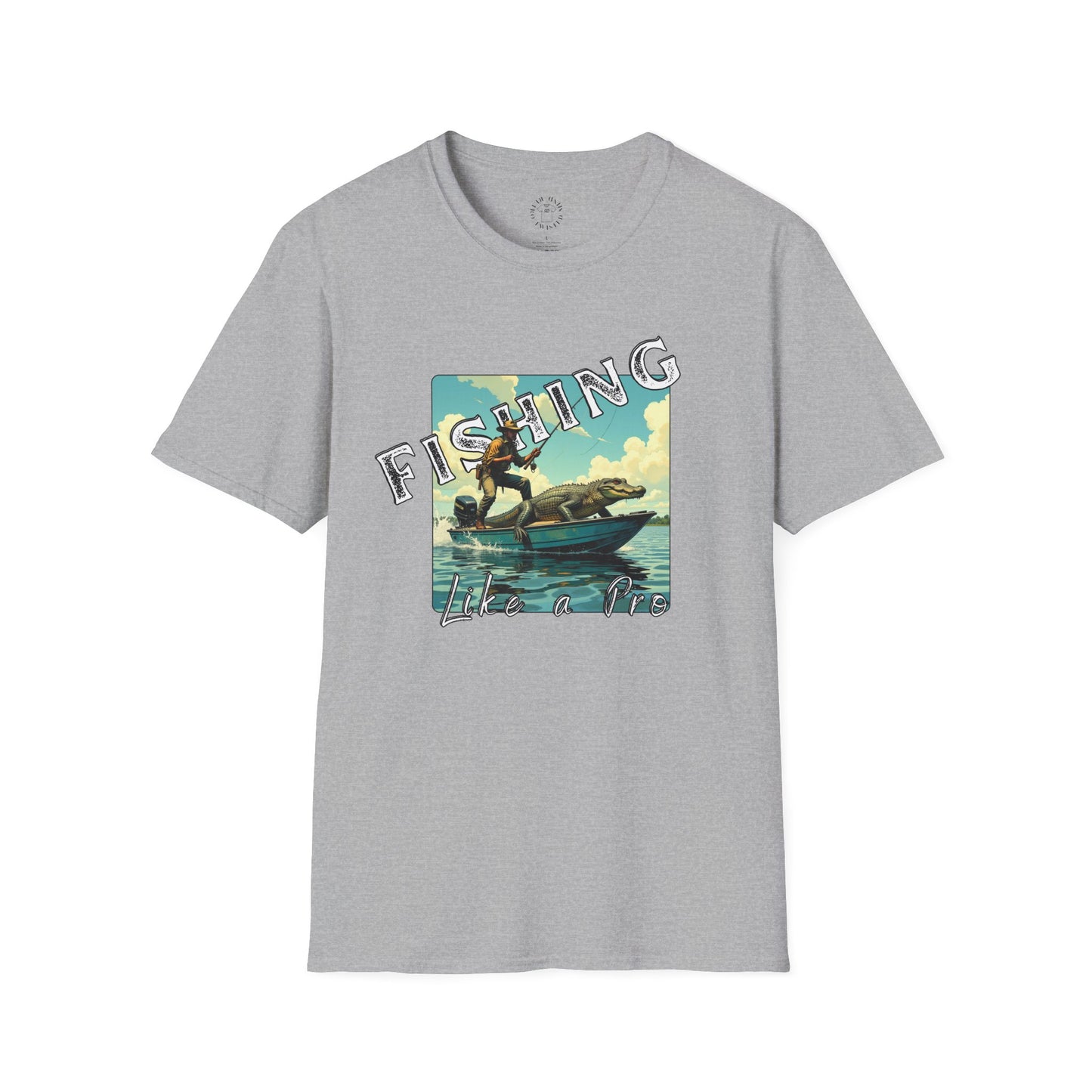 Fishing Like a Pro Unisex Softstyle T-Shirt - Perfect Gift for Anglers,gator,sport