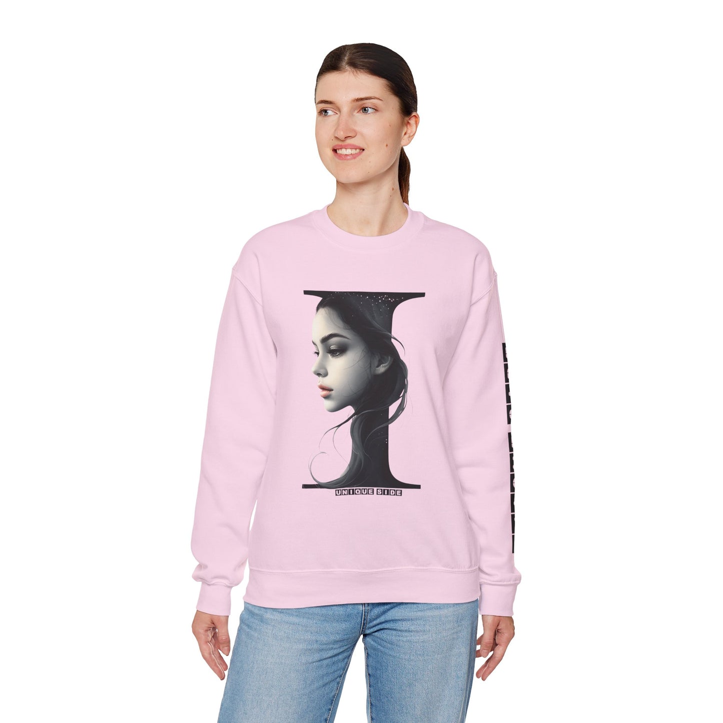 Letter I, Stylish Artistic Sweatshirt, Trendy Crewneck, Graphic Sweater, Cozy Unisex Top, Unique Gift for Art Lovers, Everyday Comfort