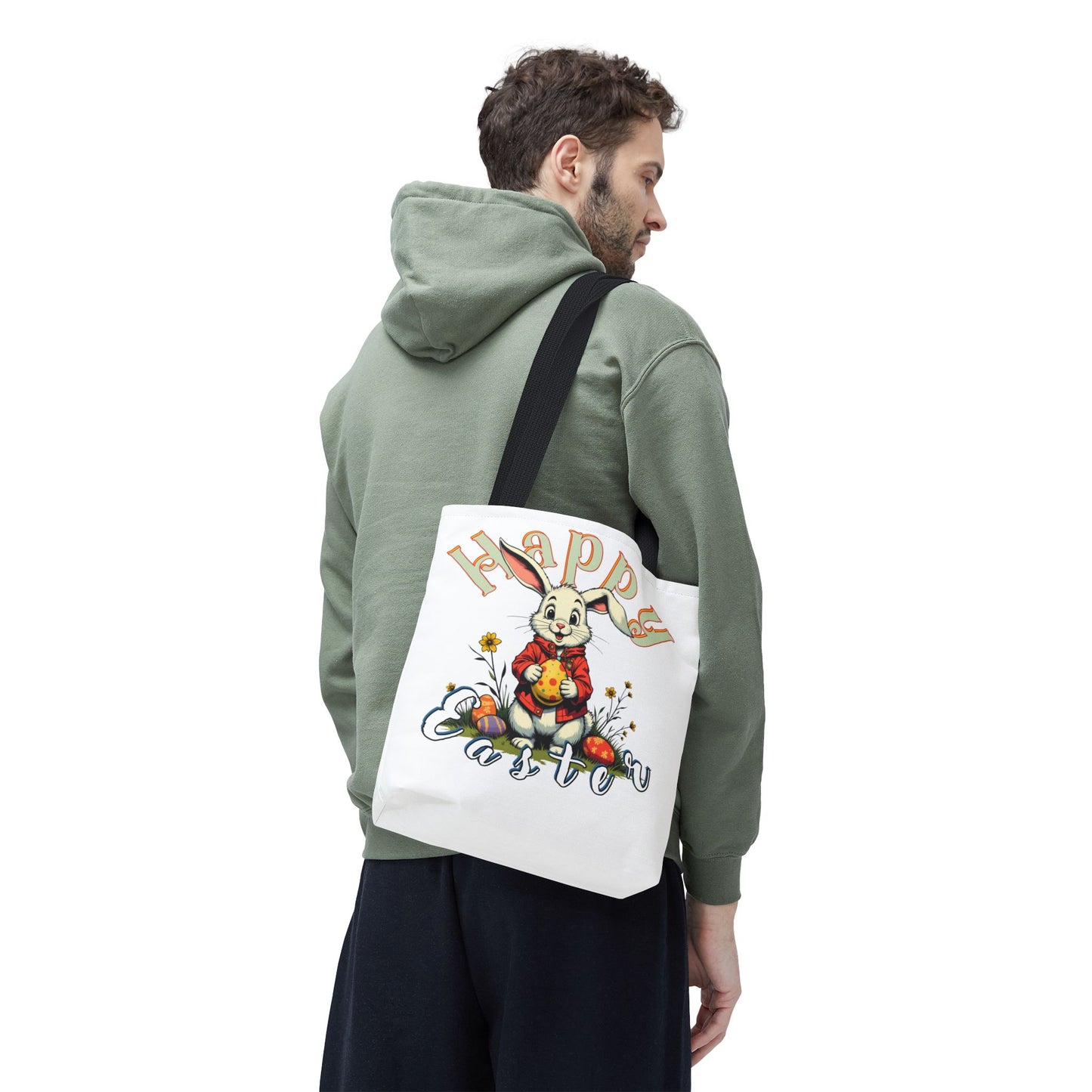 Easter Bunny Tote Bag - Celebrate Spring with Style, happe easter, bunny