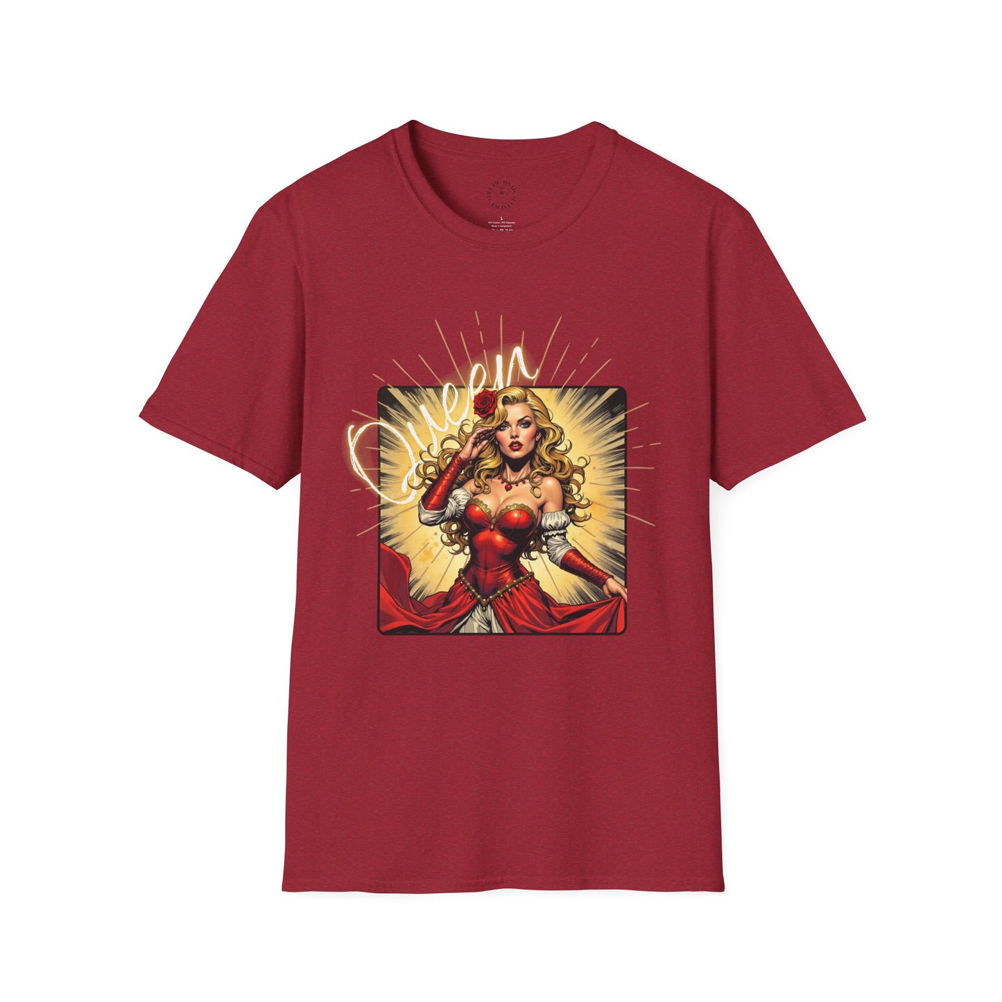 Empowered Women Unisex Softstyle T-Shirt - Bold & Confident Design, queen. girl