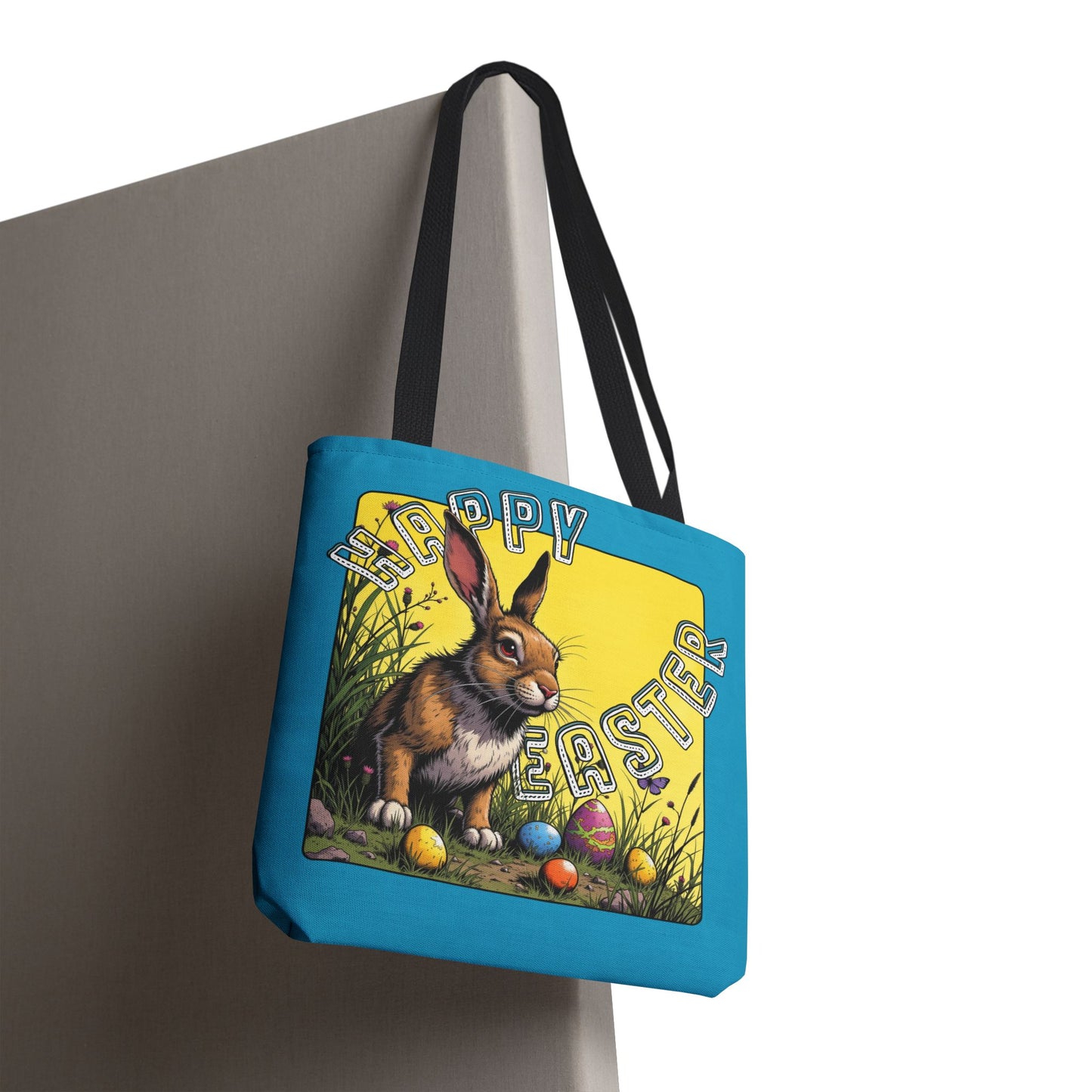 Happy Easter Tote Bag - Vibrant Bunny Design for Spring Celebrations, Easter bunny