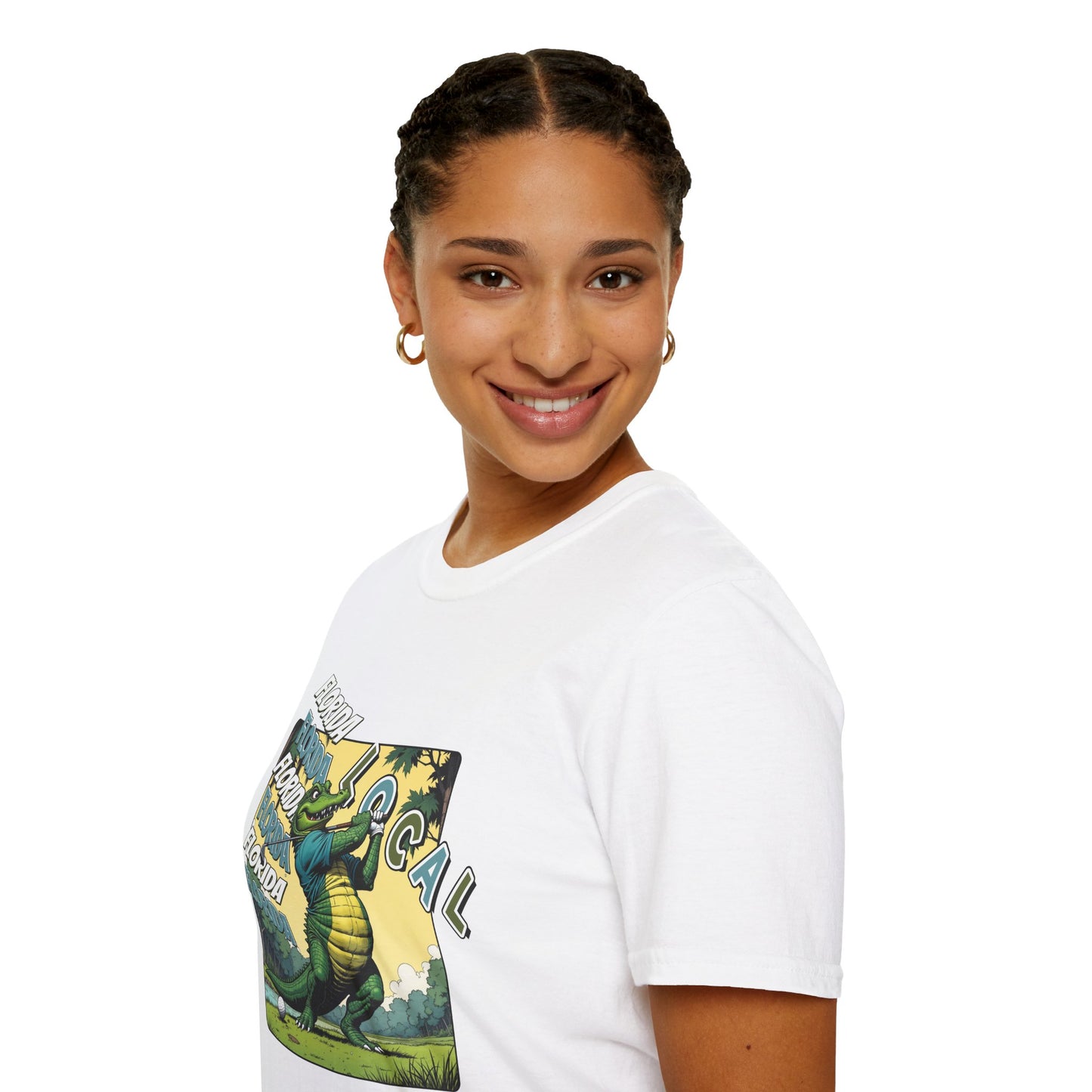 Florida Local Alligator Unisex Softstyle T-Shirt,golf,sport,florida
