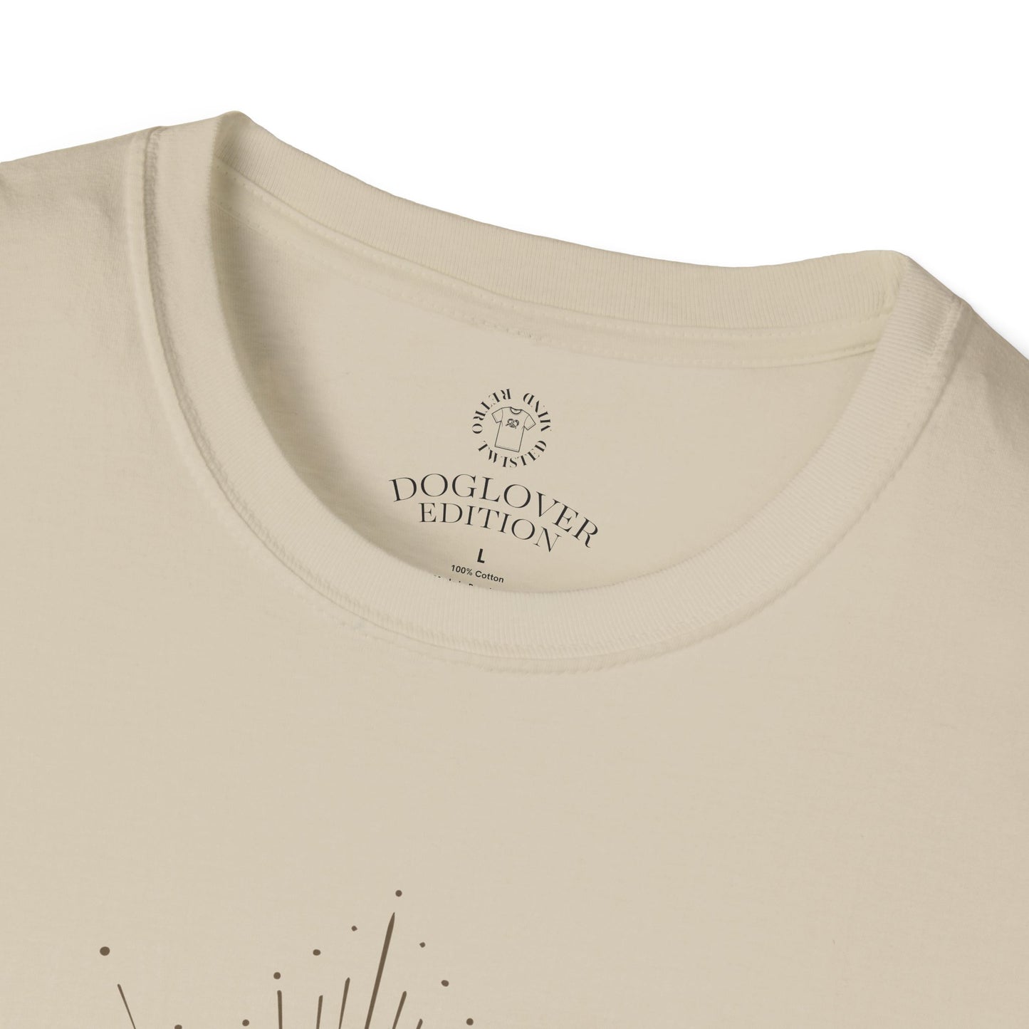 Golden Heart Unisex Softstyle T-Shirt - Perfect Gift for Dog Lovers