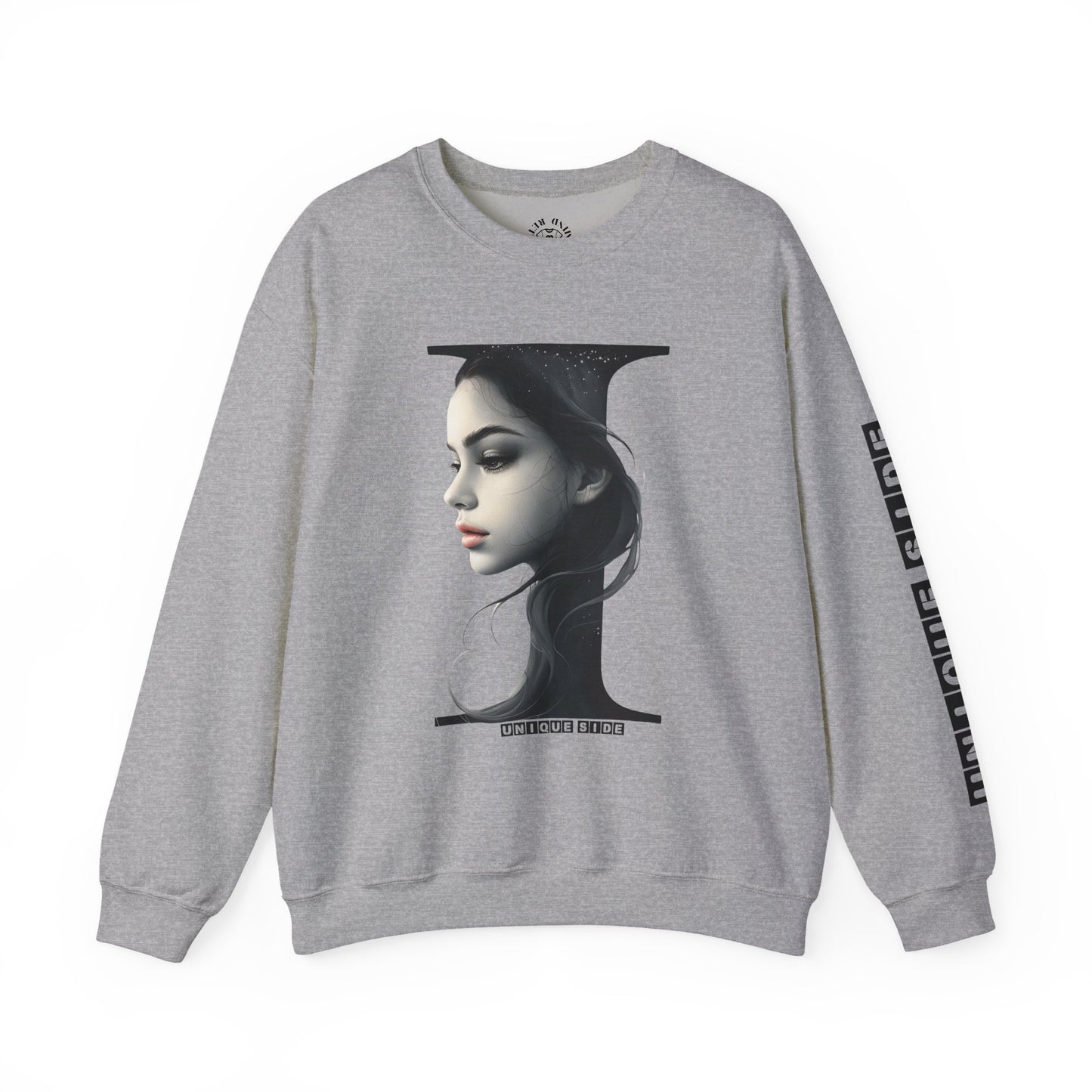 Letter I, Stylish Artistic Sweatshirt, Trendy Crewneck, Graphic Sweater, Cozy Unisex Top, Unique Gift for Art Lovers, Everyday Comfort