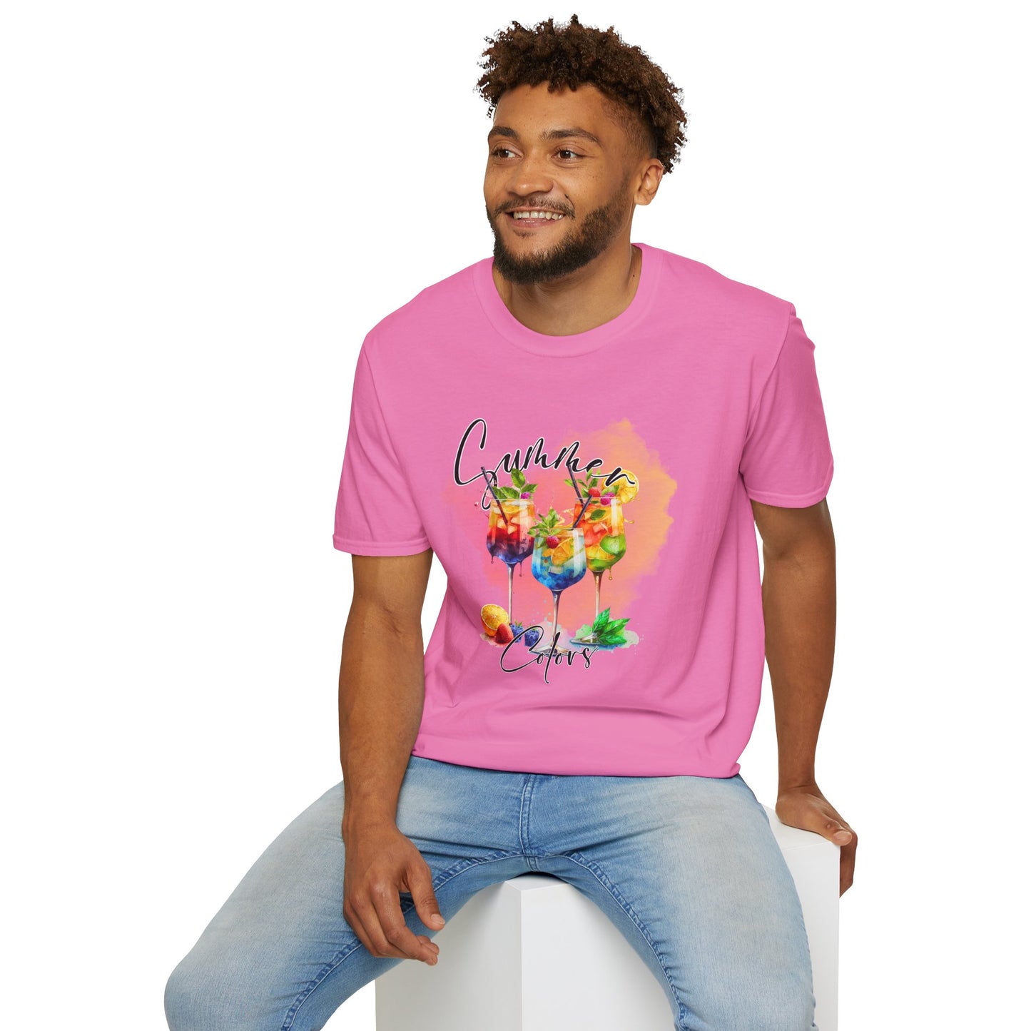 Colorful Floral Summer Unisex T-Shirt, Boho Shirt, Gift for Her, Vacation Tee, Festival Apparel, Summer Outfit