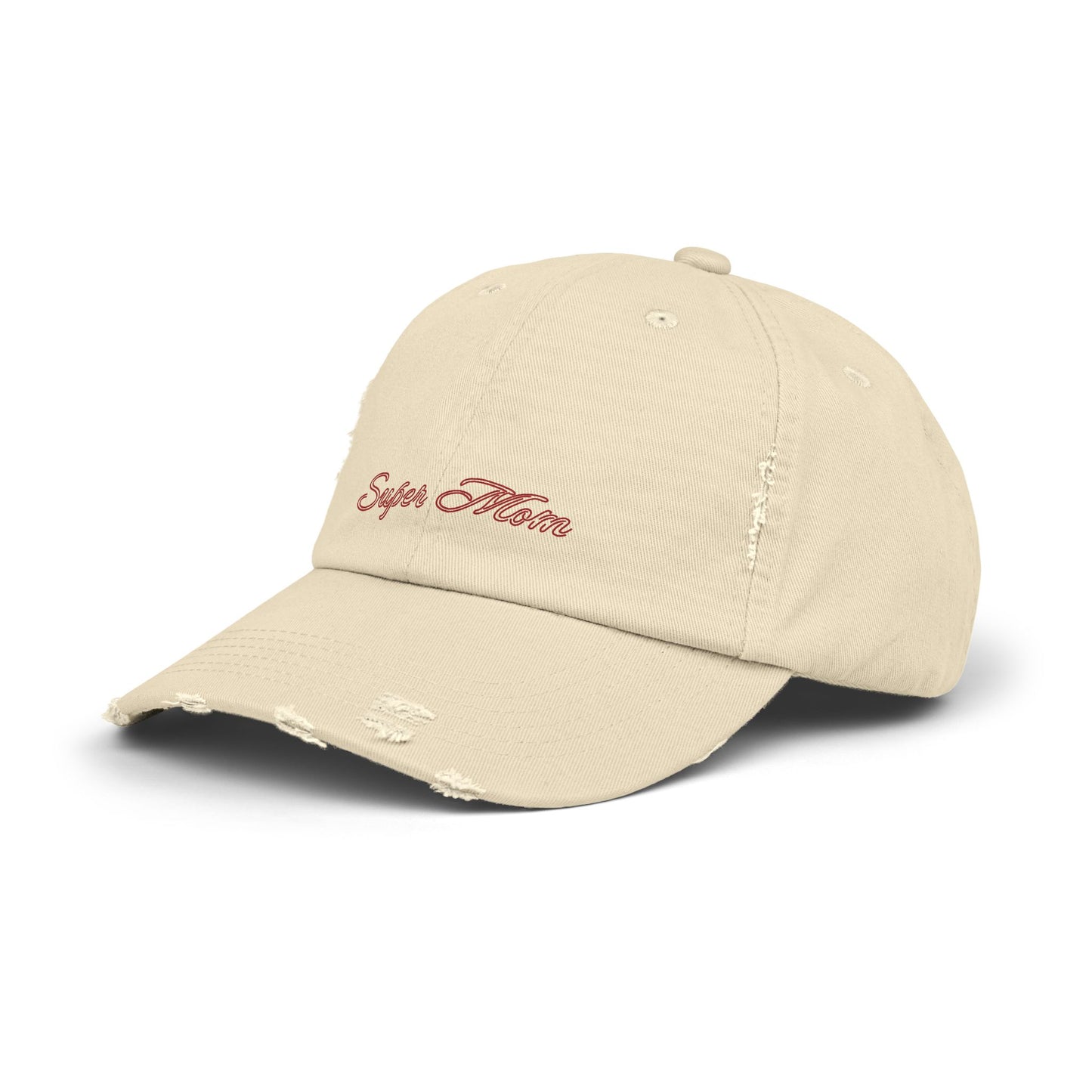 Super Mom Distressed Cap, Gift for Mothers, Casual Style Hat, Everyday Wear, Mother's Day Gift, Unisex Cap