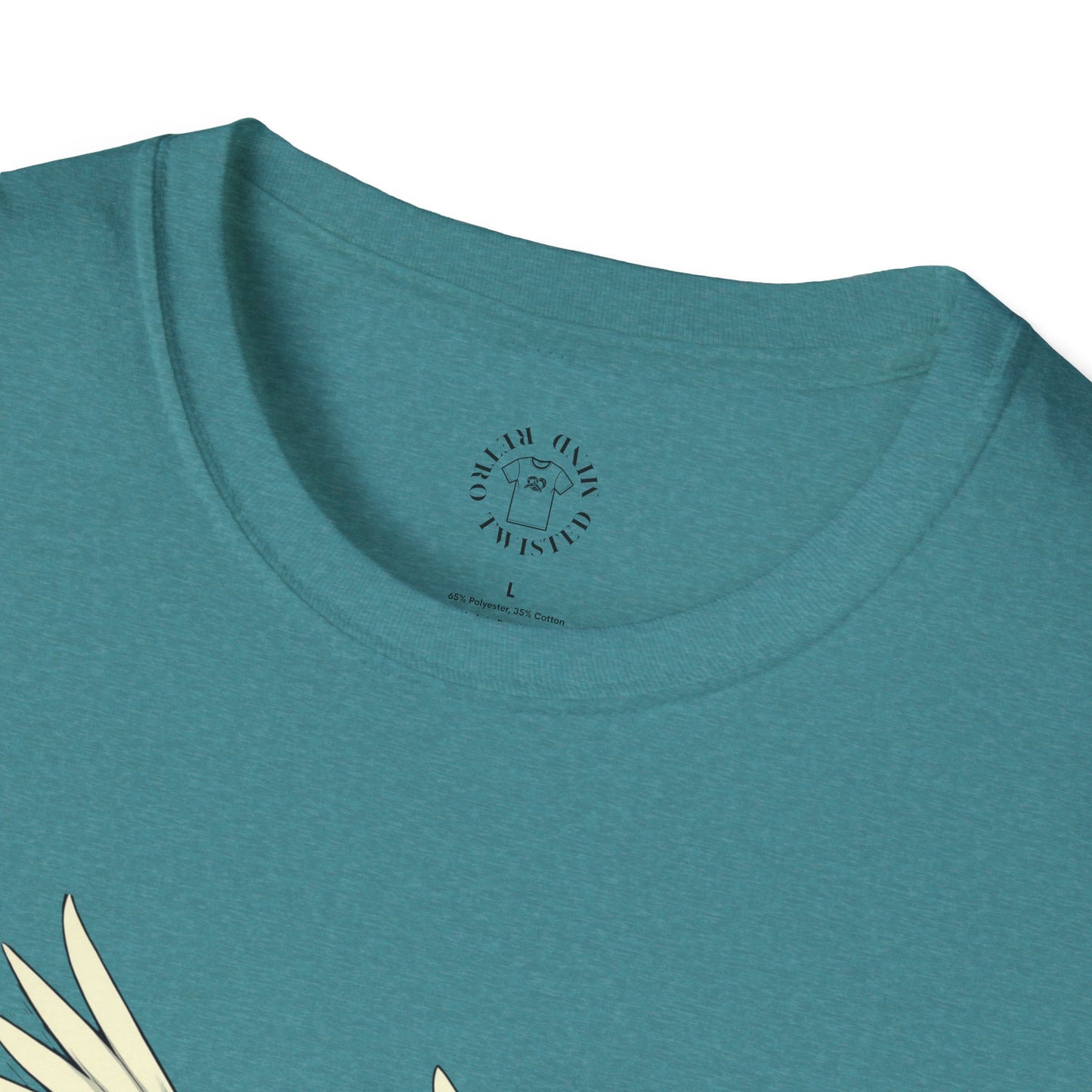 Hopeful Wings Unisex Softstyle T-Shirt - Inspirational Graphic Tee,dove,twisted