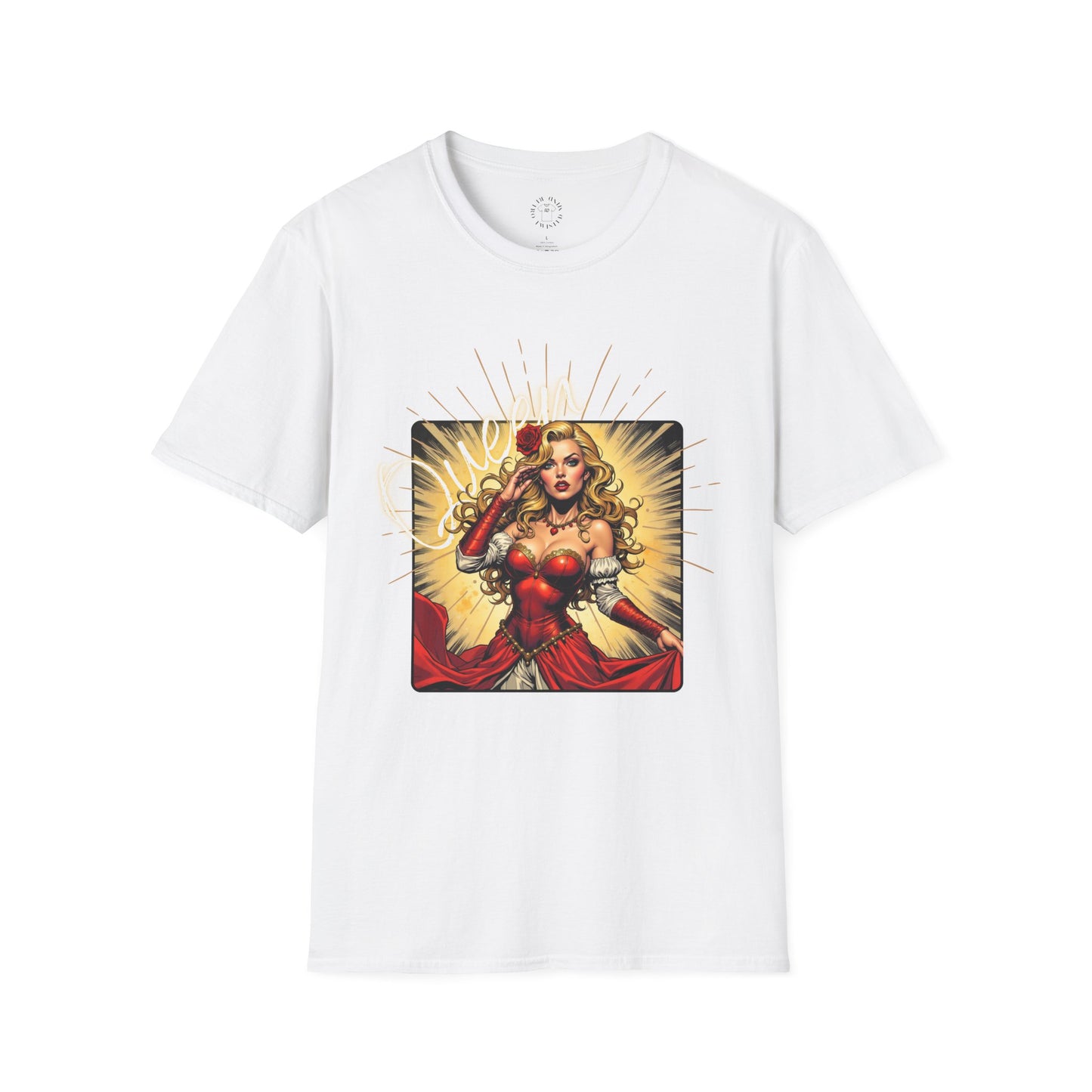 Empowered Women Unisex Softstyle T-Shirt - Bold & Confident Design, queen. girl