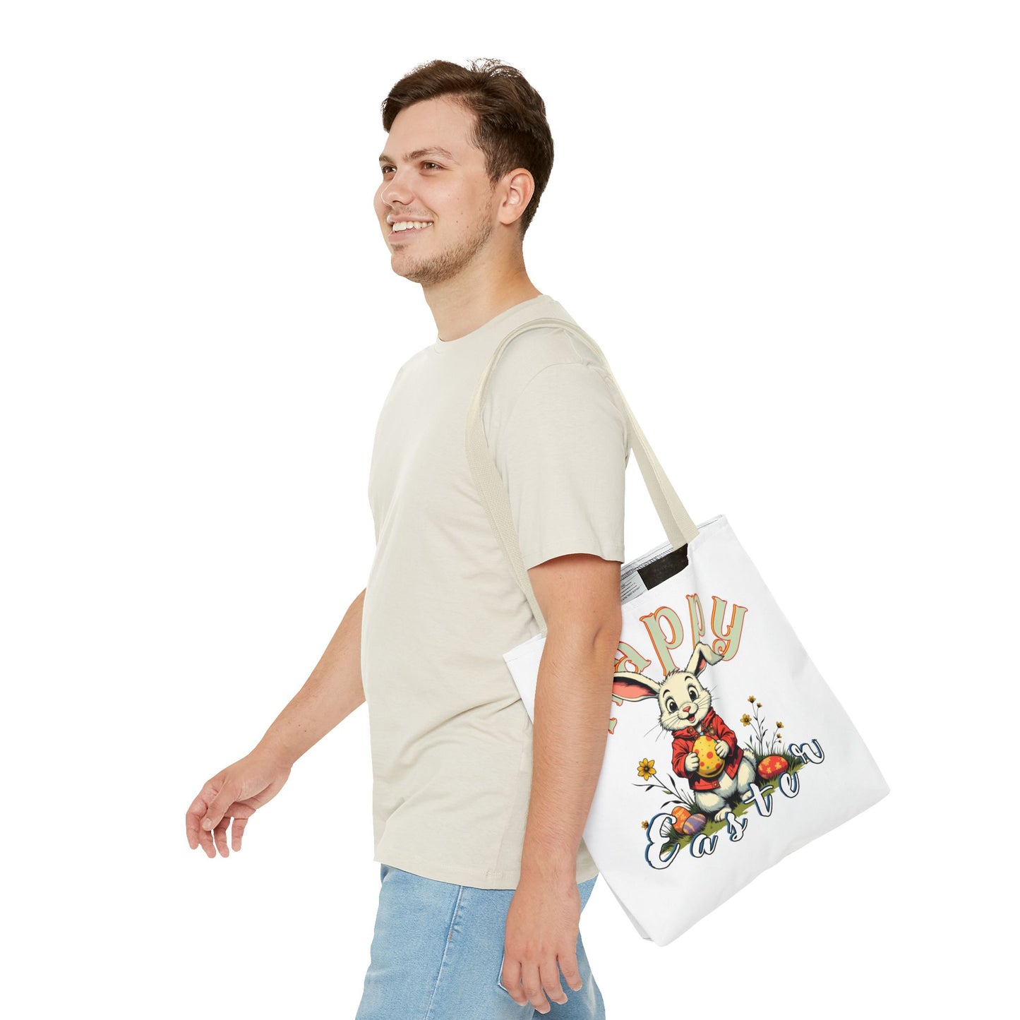 Easter Bunny Tote Bag - Celebrate Spring with Style, happe easter, bunny