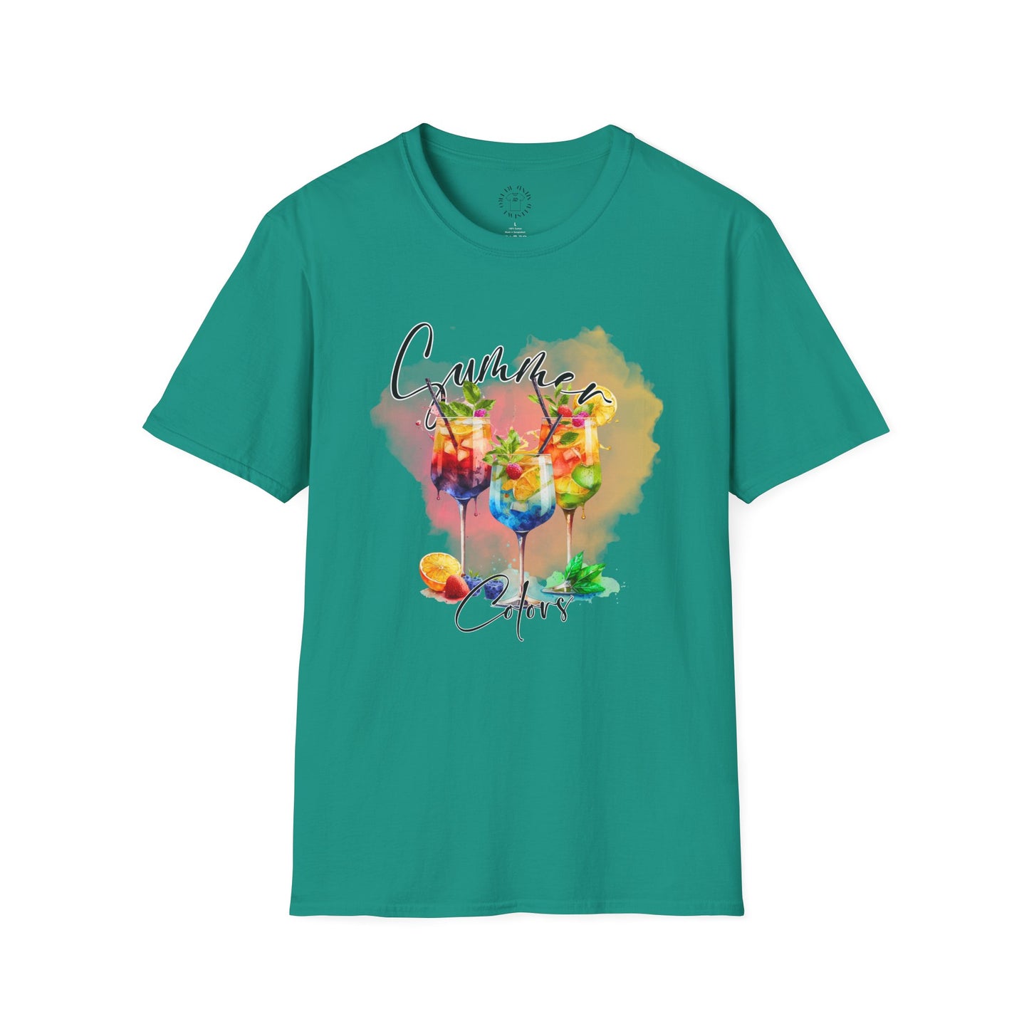 Colorful Floral Summer Unisex T-Shirt, Boho Shirt, Gift for Her, Vacation Tee, Festival Apparel, Summer Outfit