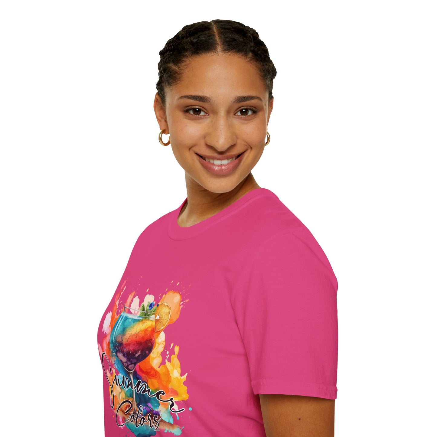 Colorful Artistic T-Shirt with Inspirational Design, Unisex Softstyle Tee, Gift for Art Lovers, Casual Wear, Birthday Gift Idea
