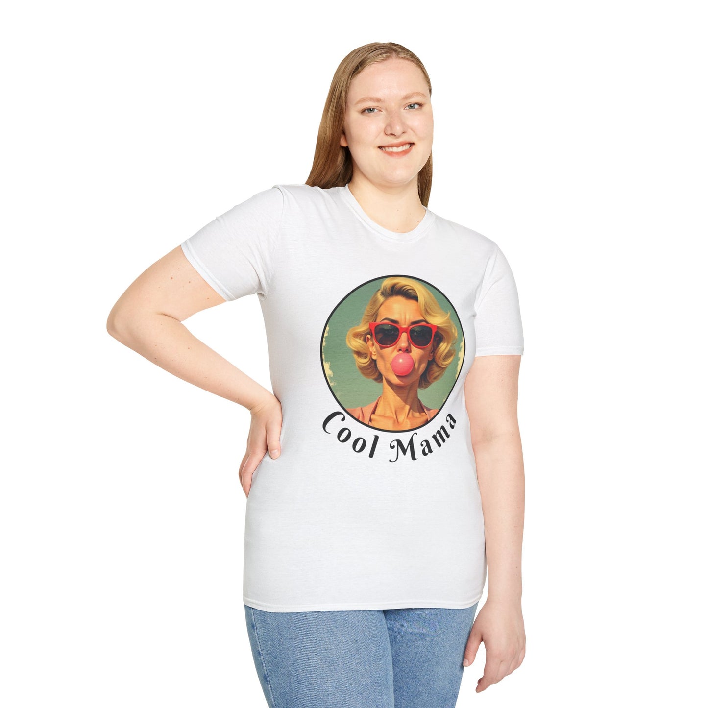 Cool Mama Unisex Softstyle T-Shirt - Trendy Humor Tee for Moms