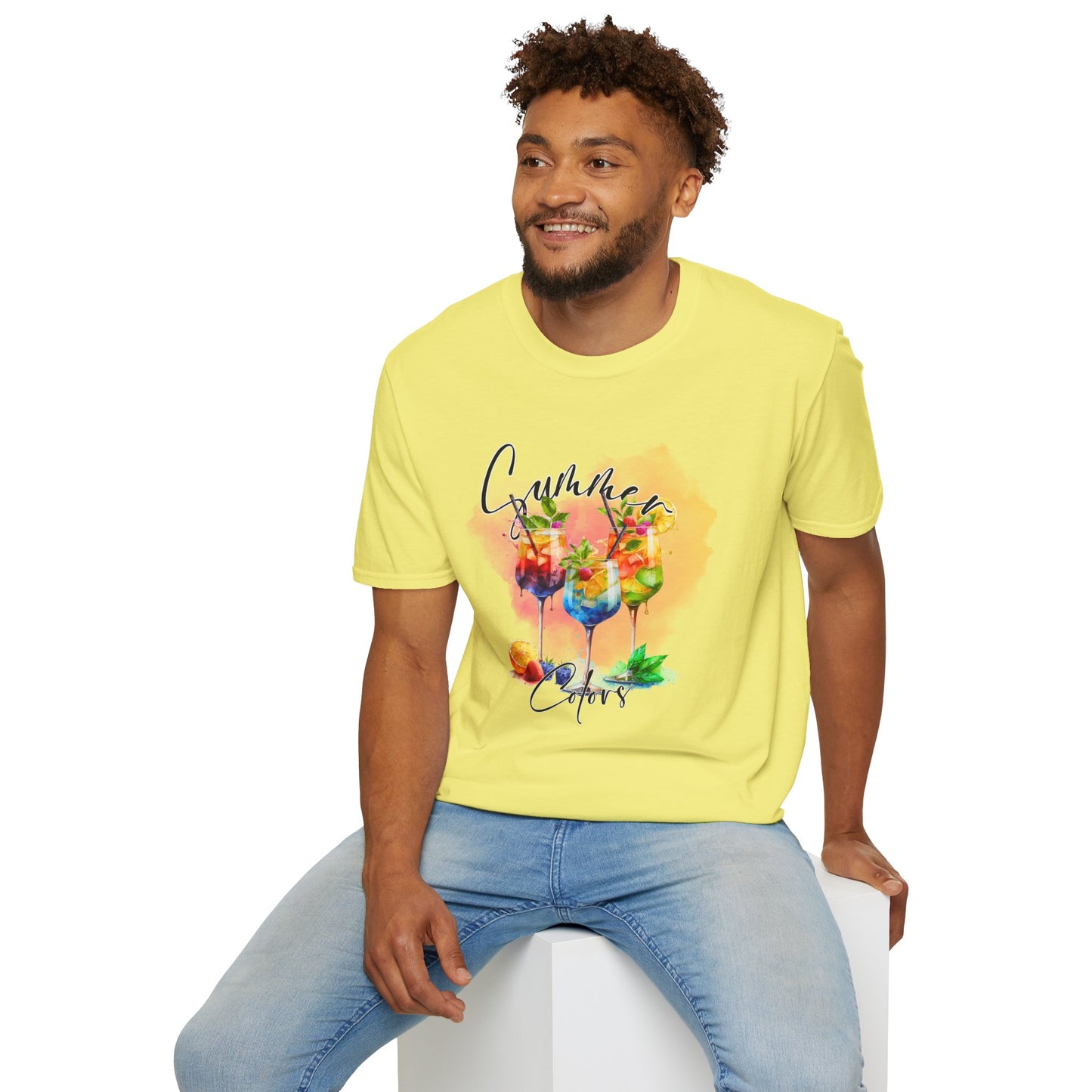 Colorful Floral Summer Unisex T-Shirt, Boho Shirt, Gift for Her, Vacation Tee, Festival Apparel, Summer Outfit