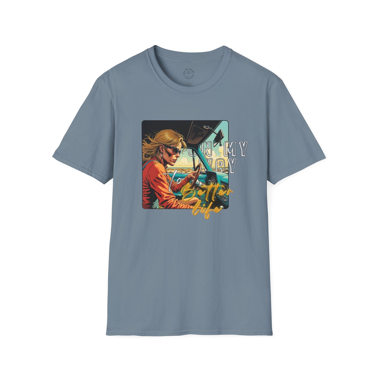 In My Element Graphic T-Shirt | Unisex Softstyle Tee,woman driving
