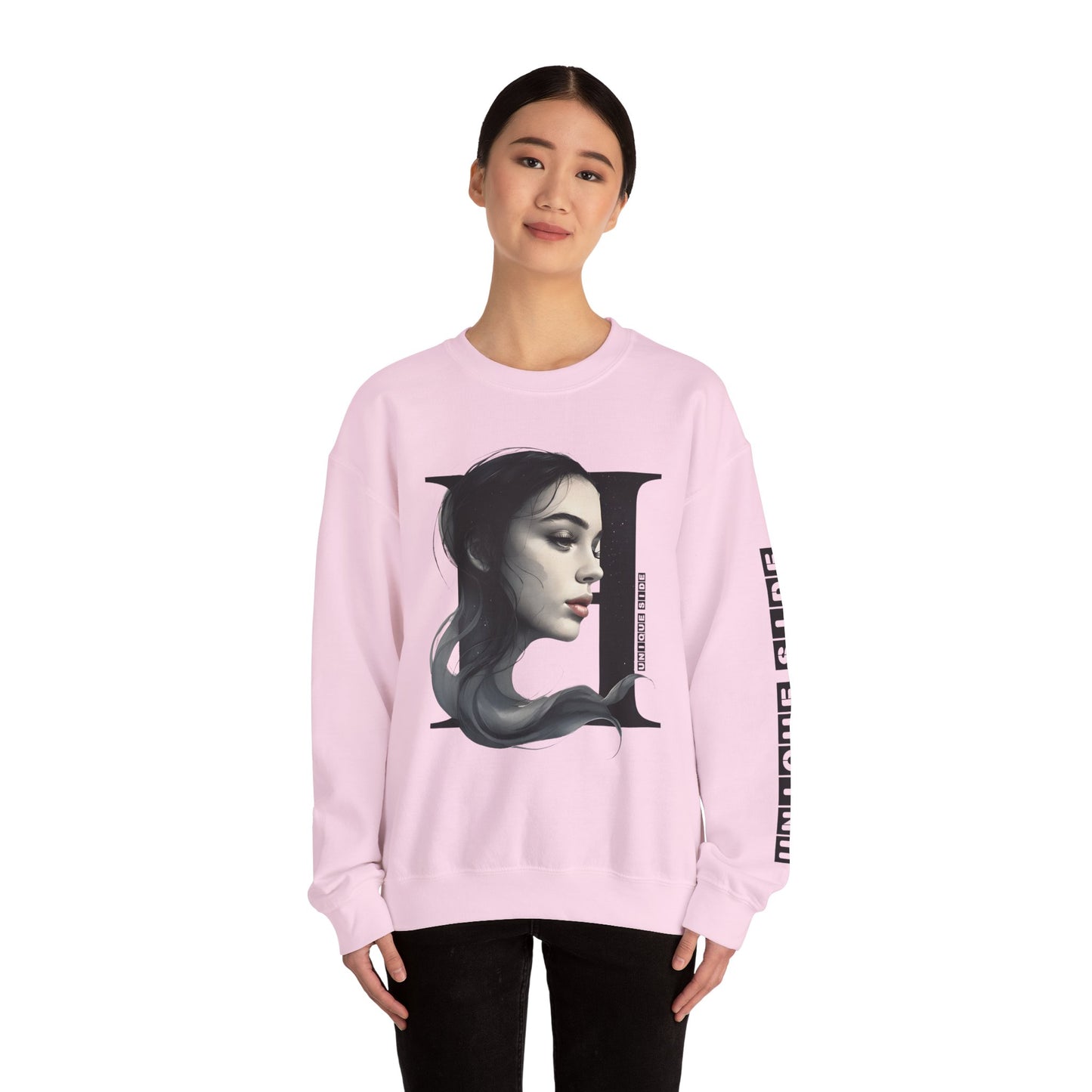 Letter H, Stylish Artistic Sweatshirt, Trendy Crewneck, Graphic Sweater, Cozy Unisex Top, Unique Gift for Art Lovers, Everyday Comfort