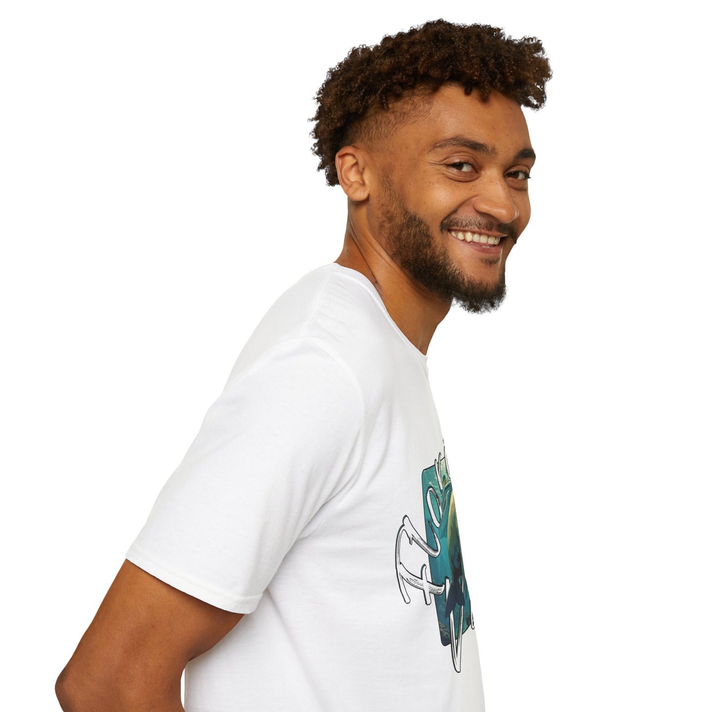 Florida Vibe Unisex Softstyle T-Shirt - Casual Beachwear Tee, manatee