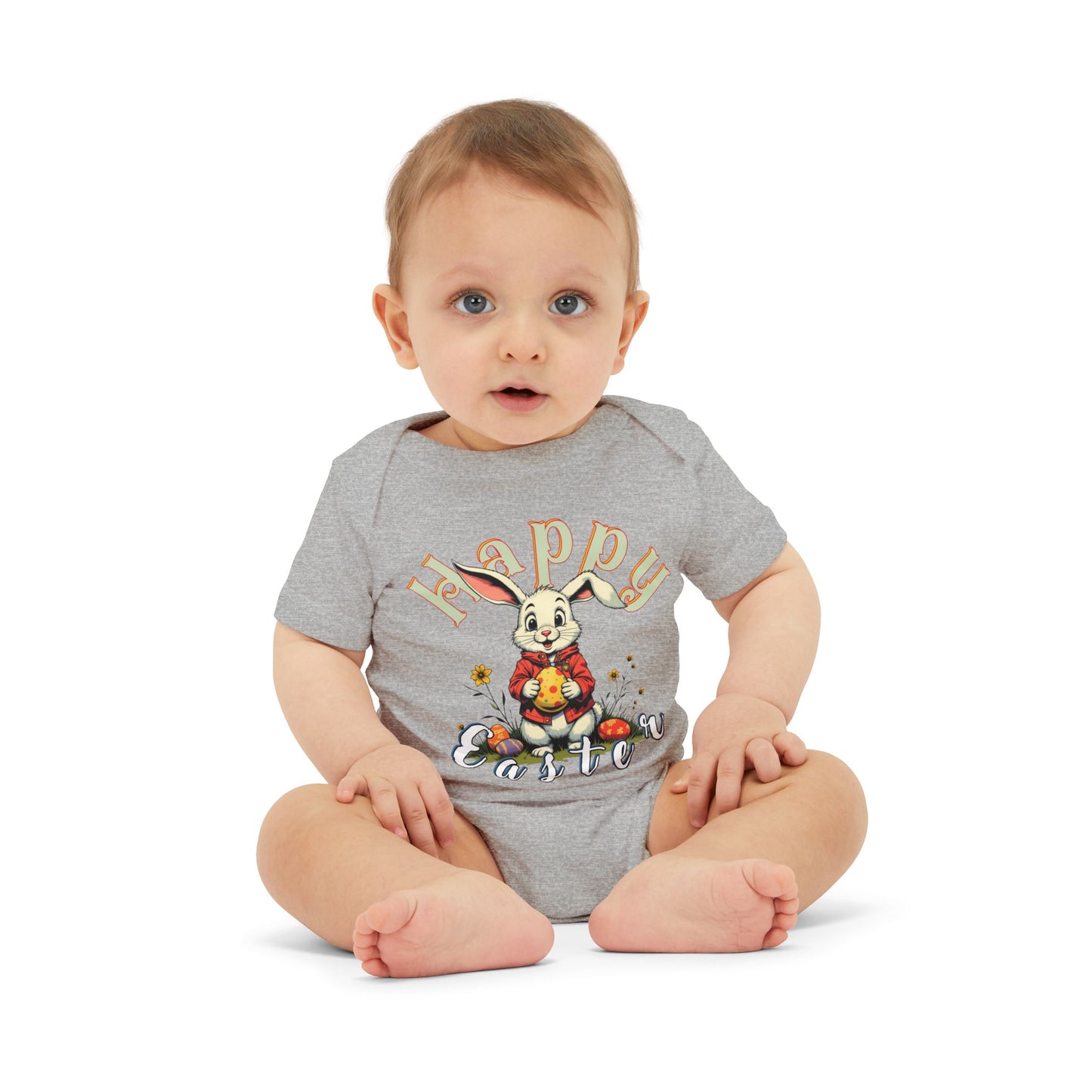 Happy Easter Infant Jersey One Piece,baby