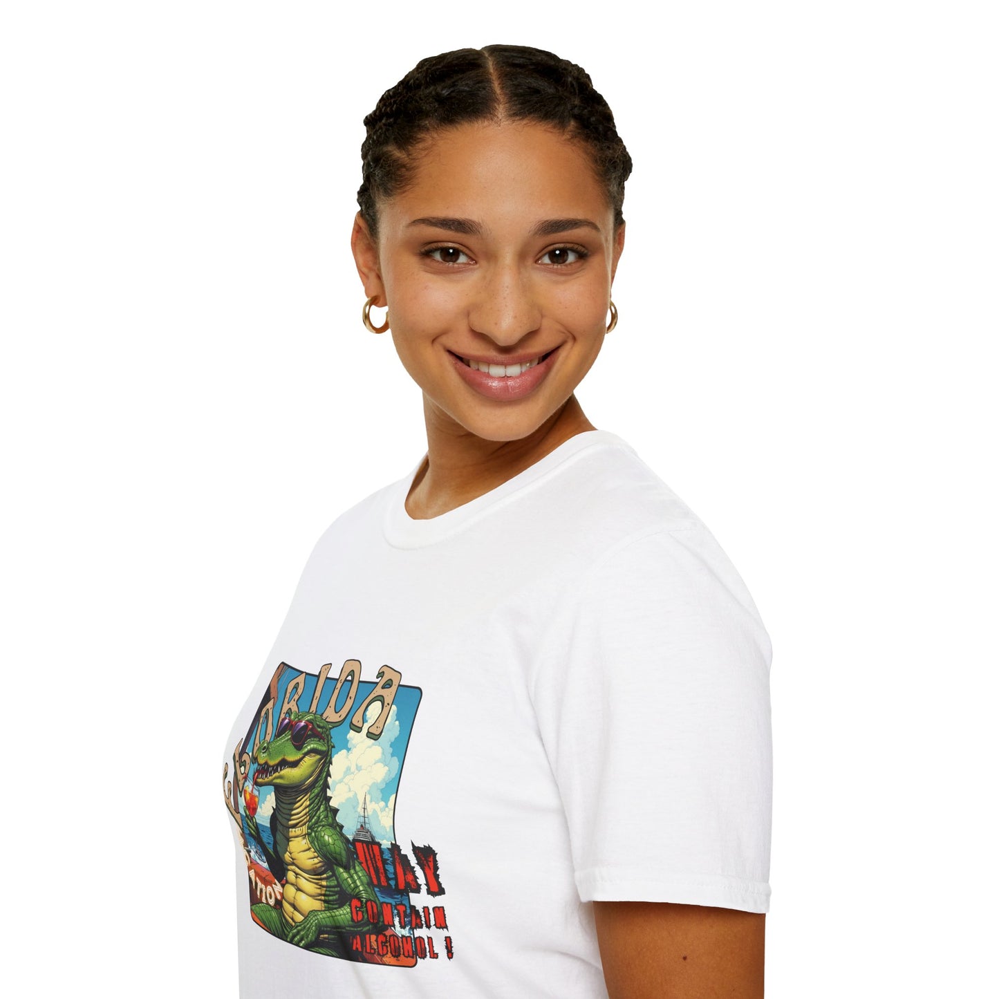Florida Alligator Unisex Softstyle T-Shirt - Retro Vibe Casual Tee,vacation ,florida,