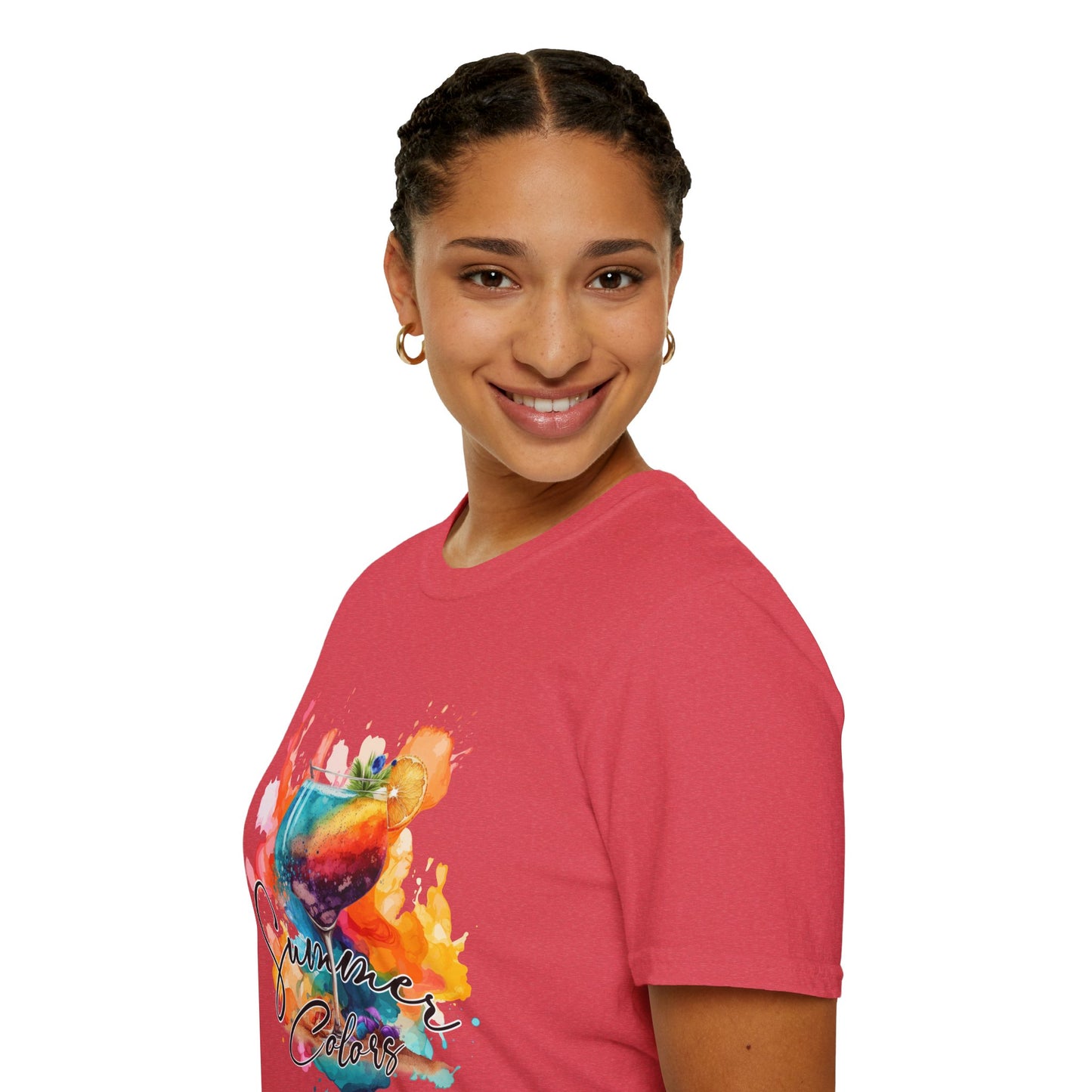 Colorful Artistic T-Shirt with Inspirational Design, Unisex Softstyle Tee, Gift for Art Lovers, Casual Wear, Birthday Gift Idea