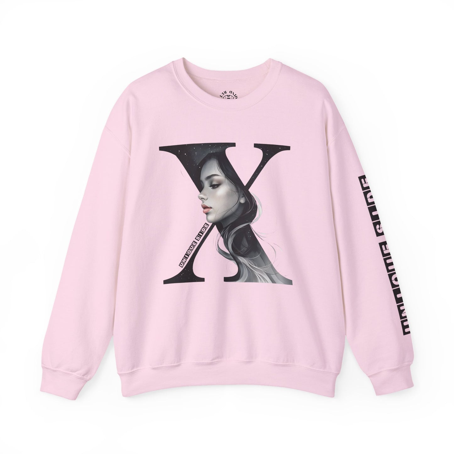 Letter X, Stylish Artistic Sweatshirt, Trendy Crewneck, Graphic Sweater, Cozy Unisex Top, Unique Gift for Art Lovers, Everyday Comfort
