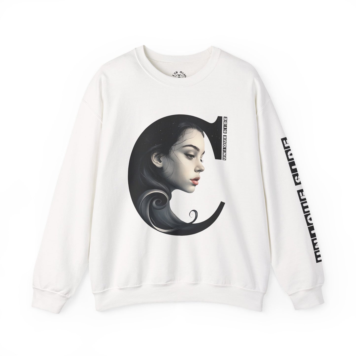 Letter C,Stylish Artistic Sweatshirt, Trendy Crewneck, Graphic Sweater, Cozy Unisex Top, Unique Gift for Art Lovers, Everyday Comfort