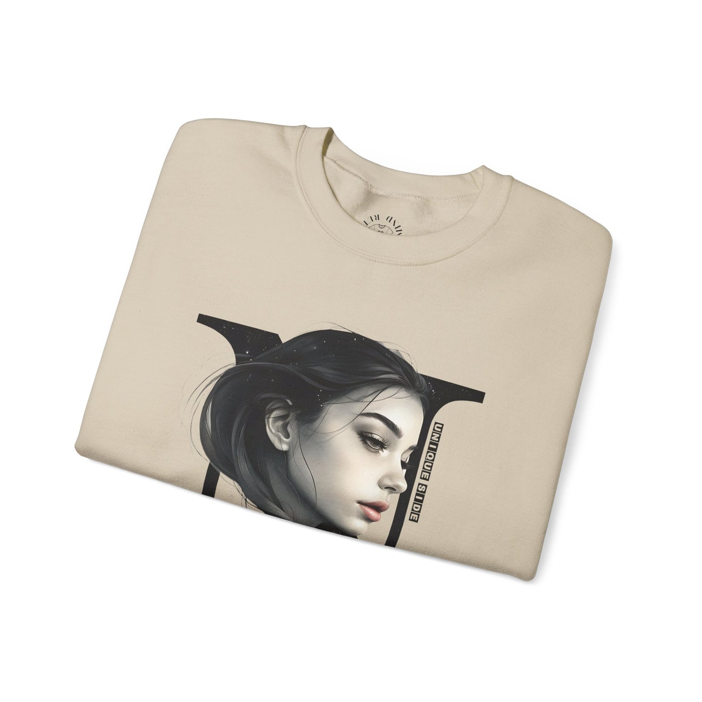 Letter N, Stylish Artistic Sweatshirt, Trendy Crewneck, Graphic Sweater, Cozy Unisex Top, Unique Gift for Art Lovers, Everyday Comfort