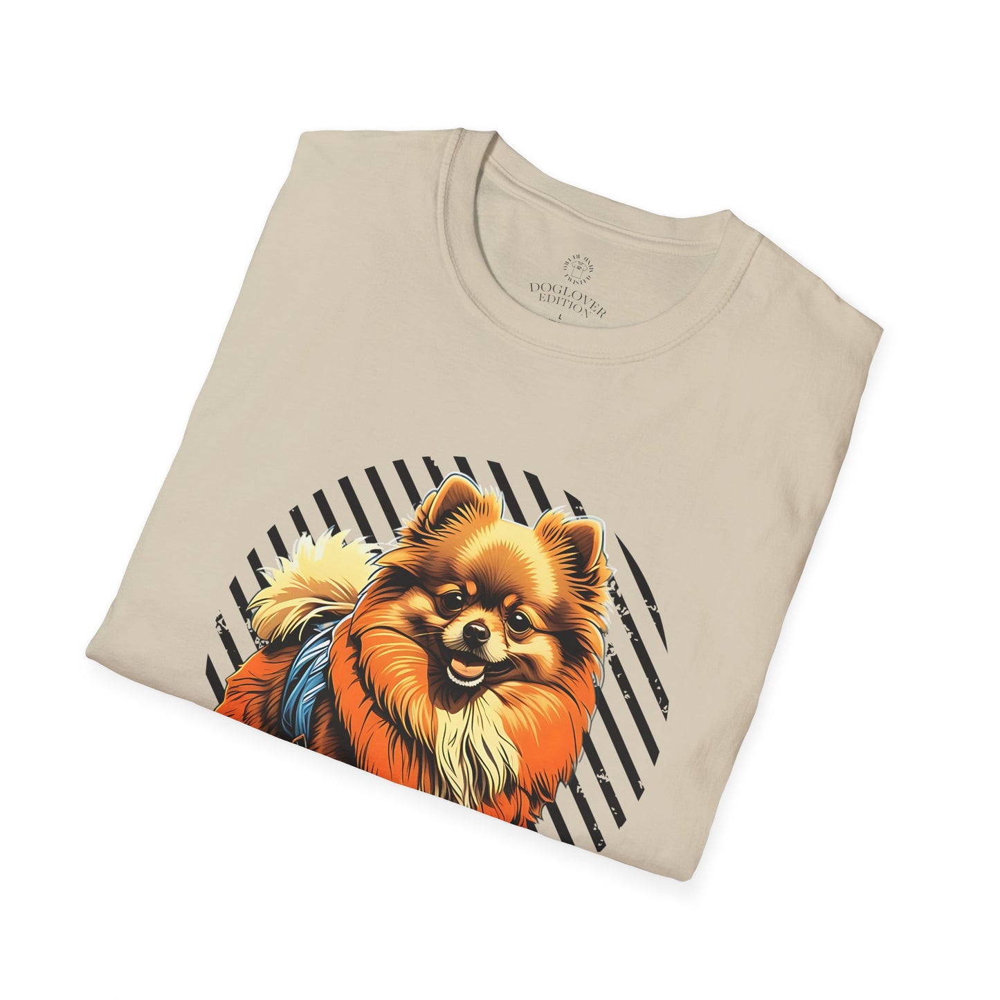 Unisex Softstyle T-Shirt - 'Pure Love' Pomeranian Print