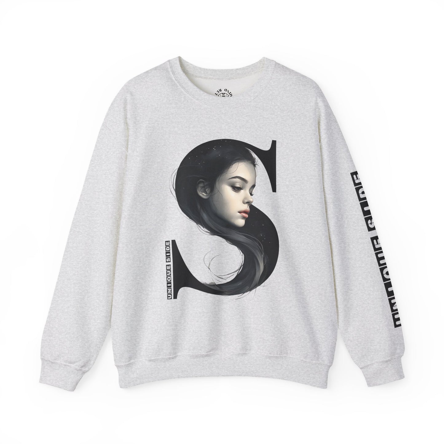 Letter S, Stylish Artistic Sweatshirt, Trendy Crewneck, Graphic Sweater, Cozy Unisex Top, Unique Gift for Art Lovers, Everyday Comfort