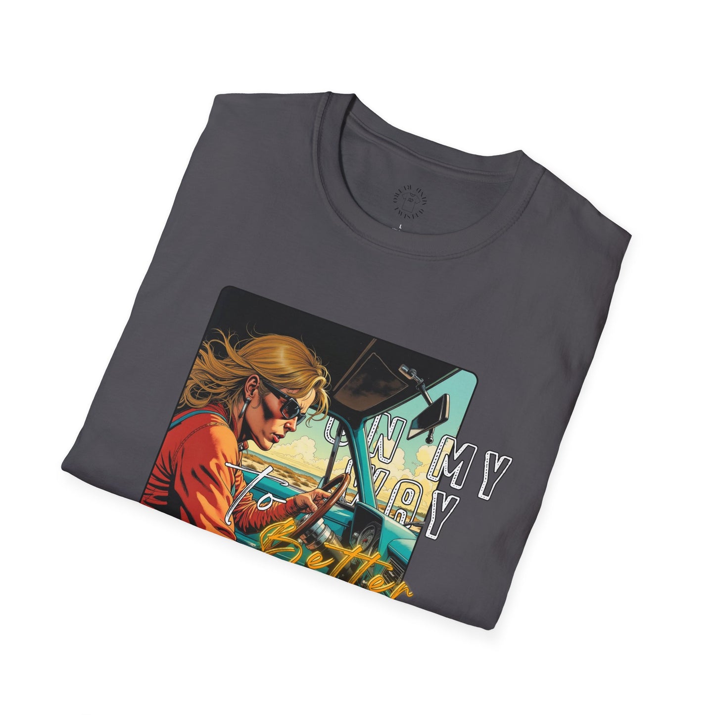 In My Element Graphic T-Shirt | Unisex Softstyle Tee,woman driving