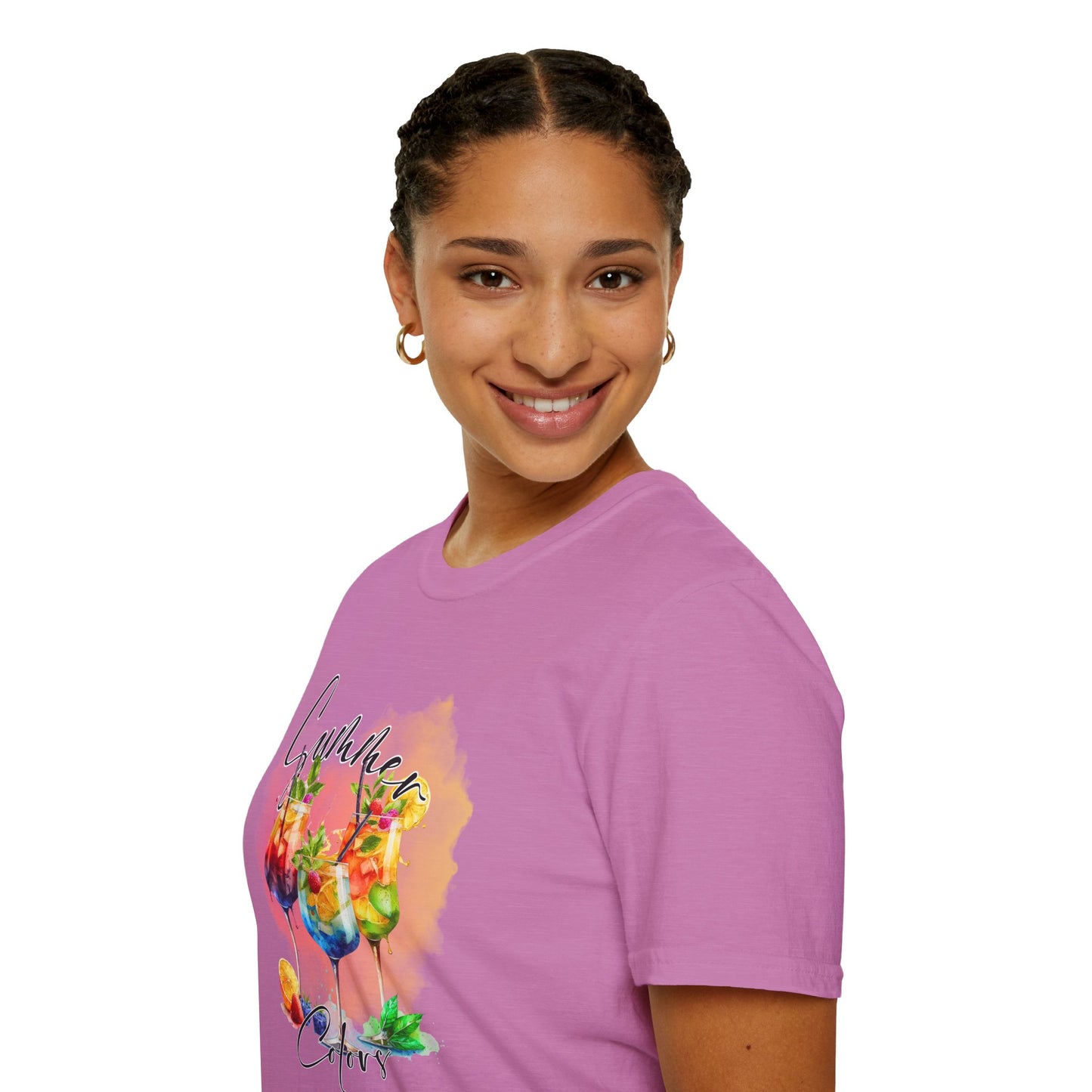 Colorful Floral Summer Unisex T-Shirt, Boho Shirt, Gift for Her, Vacation Tee, Festival Apparel, Summer Outfit