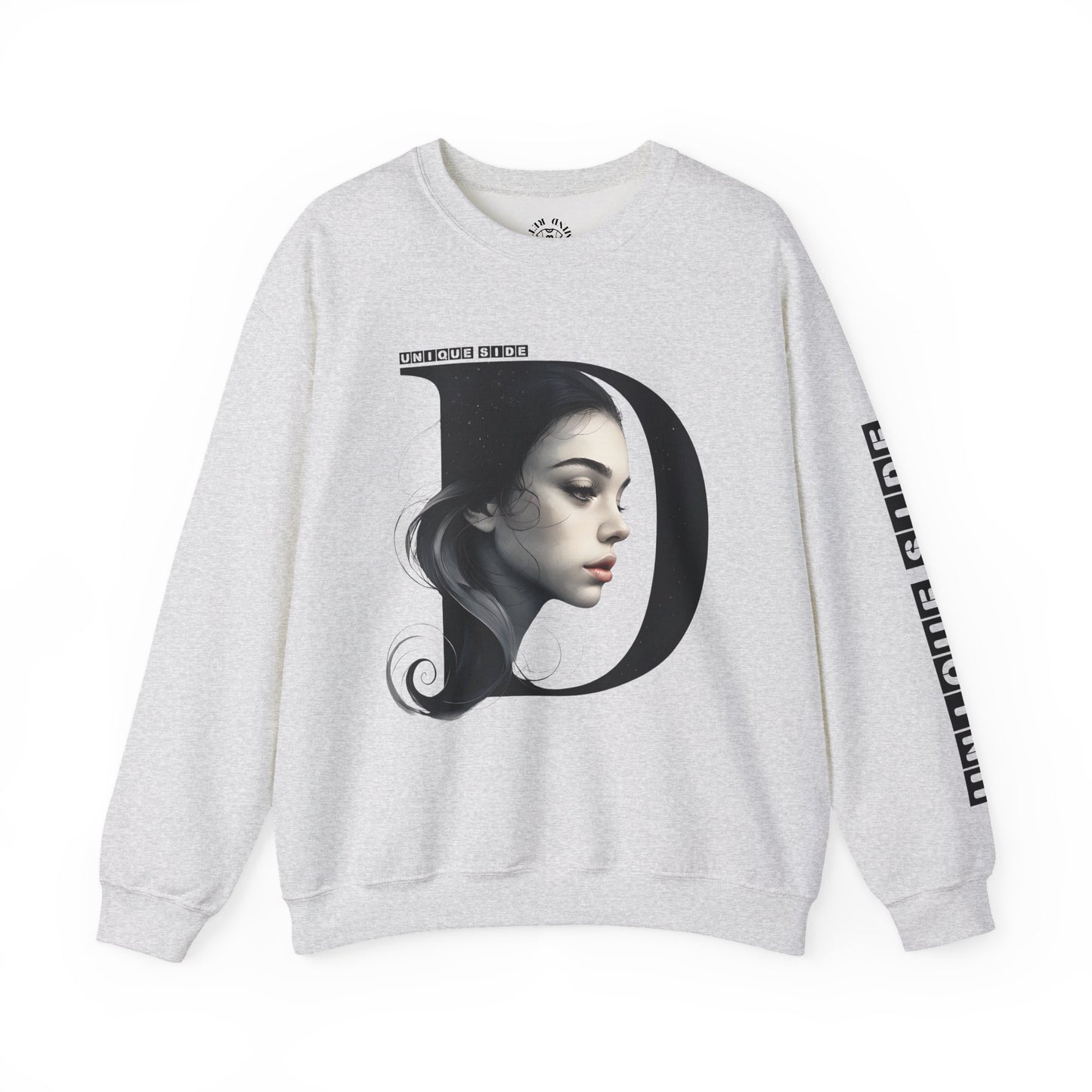 Letter D,Stylish Artistic Sweatshirt, Trendy Crewneck, Graphic Sweater, Cozy Unisex Top, Unique Gift for Art Lovers, Everyday Comfort
