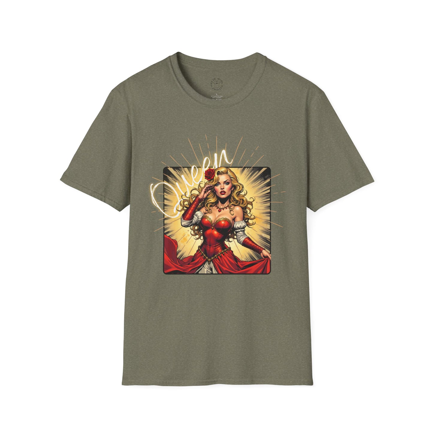 Empowered Women Unisex Softstyle T-Shirt - Bold & Confident Design, queen. girl