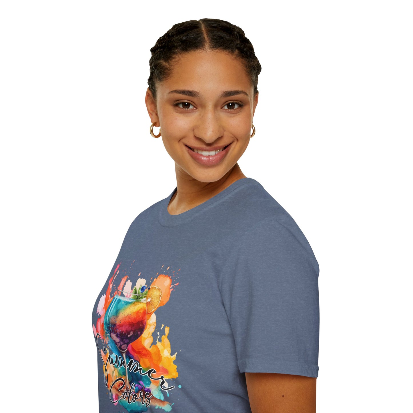 Colorful Artistic T-Shirt with Inspirational Design, Unisex Softstyle Tee, Gift for Art Lovers, Casual Wear, Birthday Gift Idea
