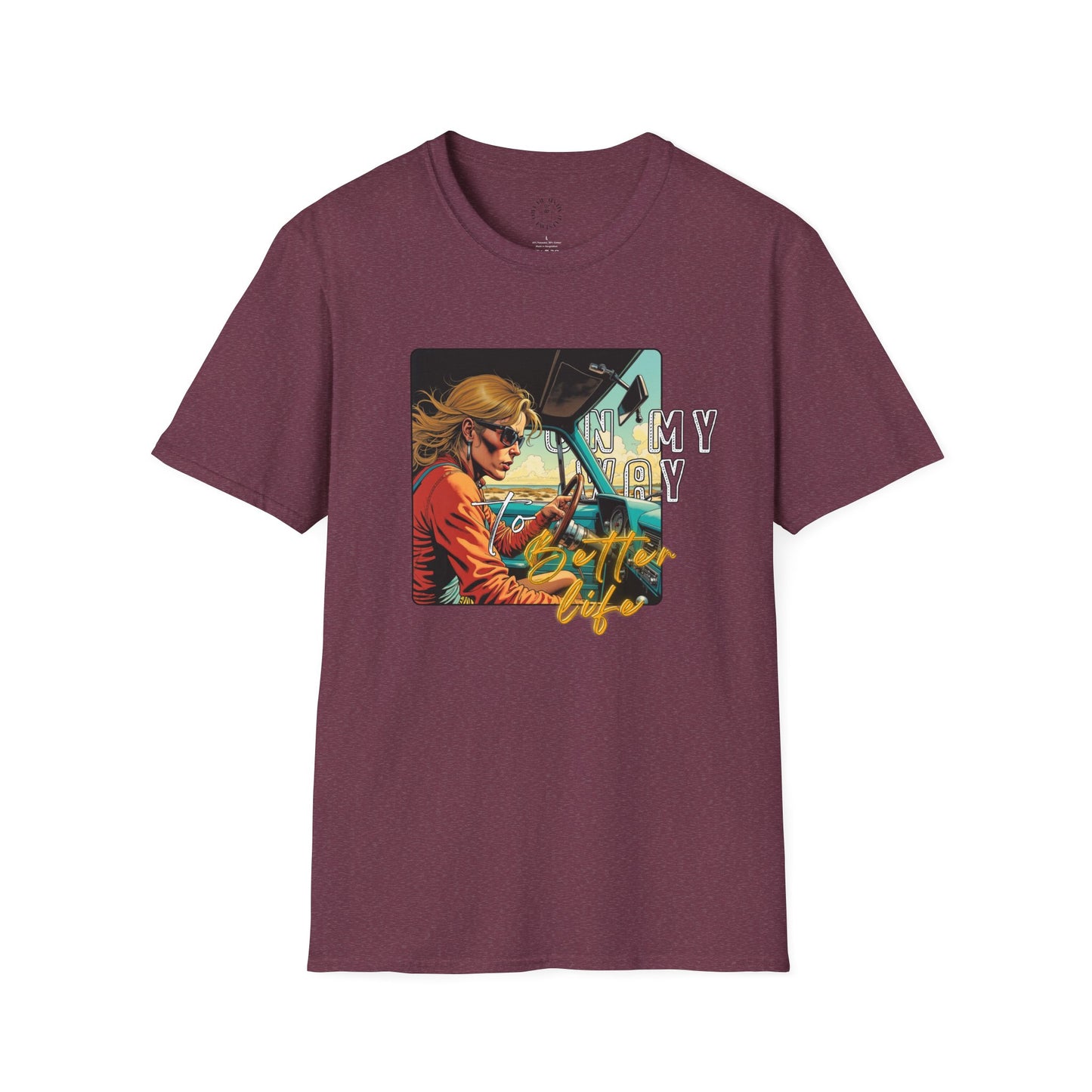 In My Element Graphic T-Shirt | Unisex Softstyle Tee,woman driving